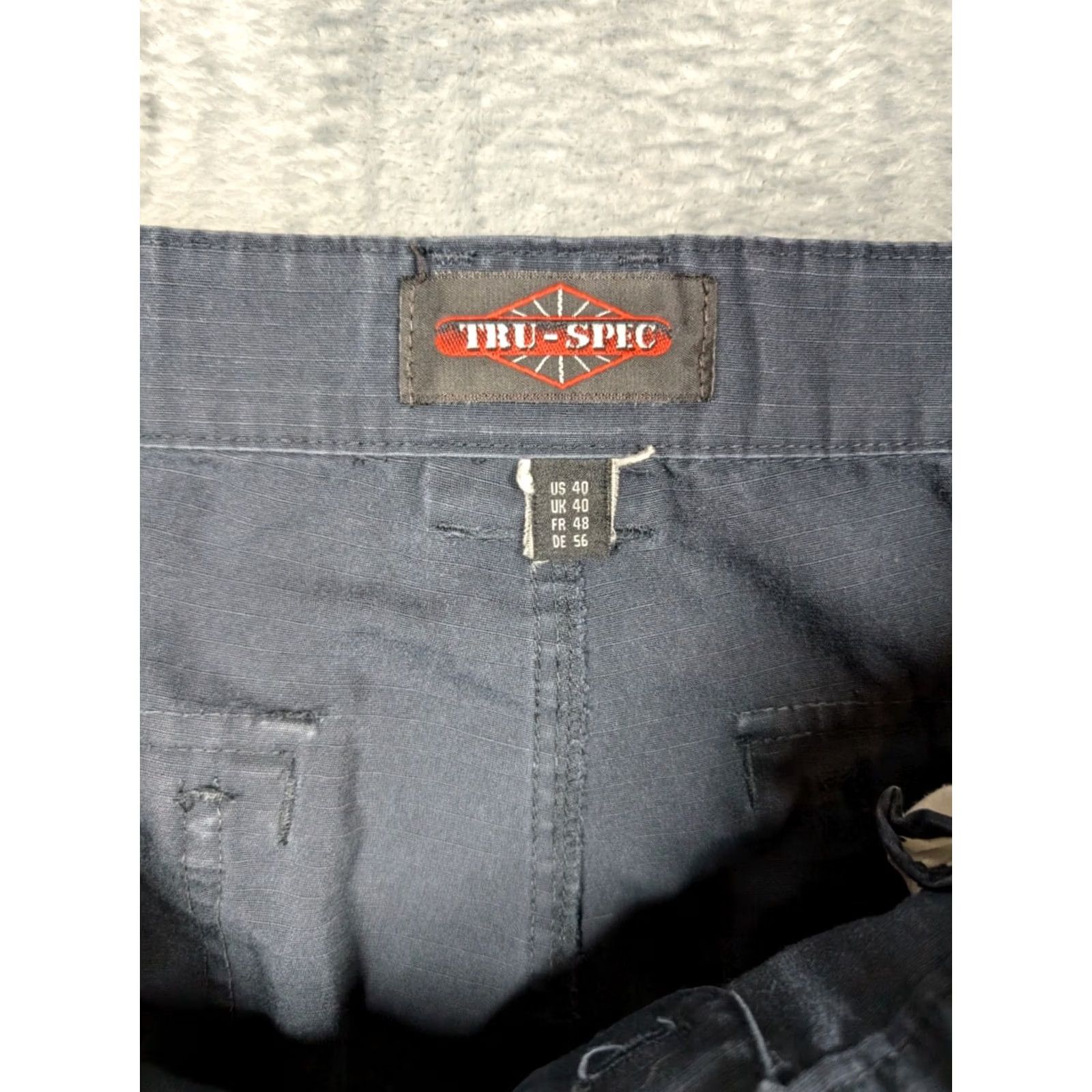 Vintage TRU-SPEC 24-7 Series Black Rip-Stop Tactical Cargo Pants Regular 40x28 Mens Police Fire Gear Pants Front Flat Zip Size US 40 / EU 56 - 7 Thumbnail