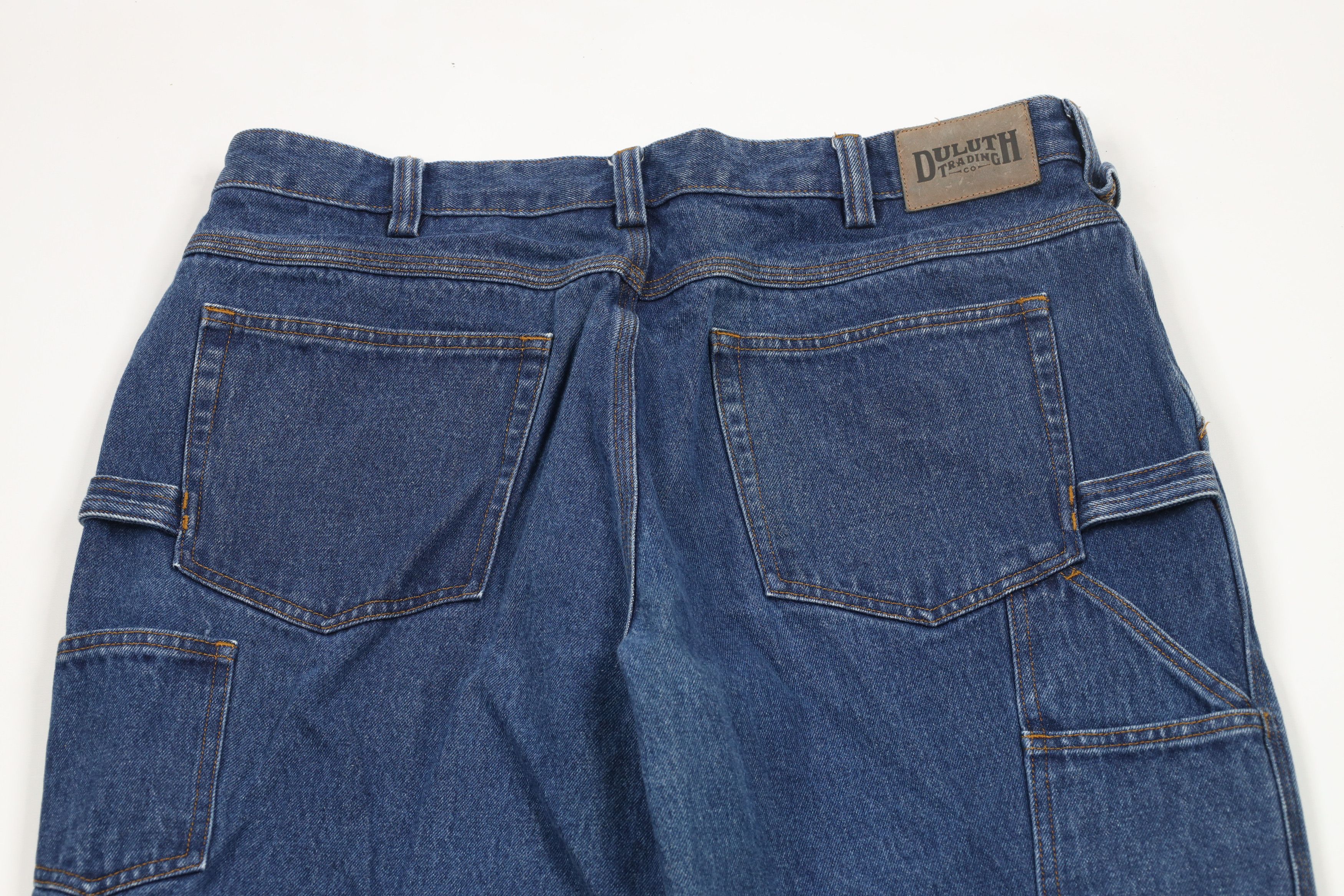Duluth Trading Company × Vintage Duluth Trading Co Fit Ballroom Carpenter Wide Leg Jeans Blue Size US 38 / EU 54 - 9 Thumbnail