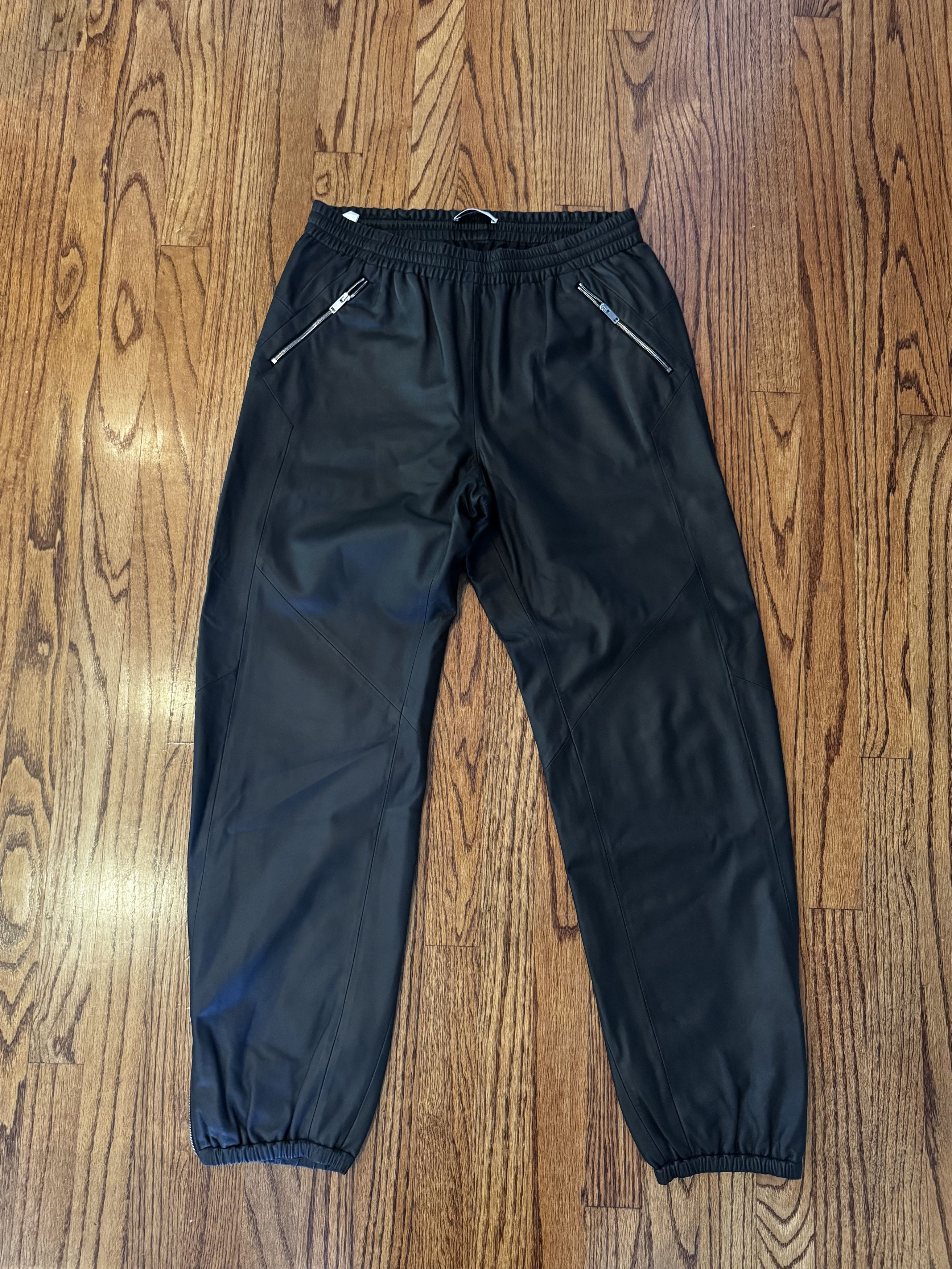 Tim Coppens Tim Coppens Lambskin Leather Jogger Track Pants Size M Size US 32 / EU 48 - 1 Thumbnail
