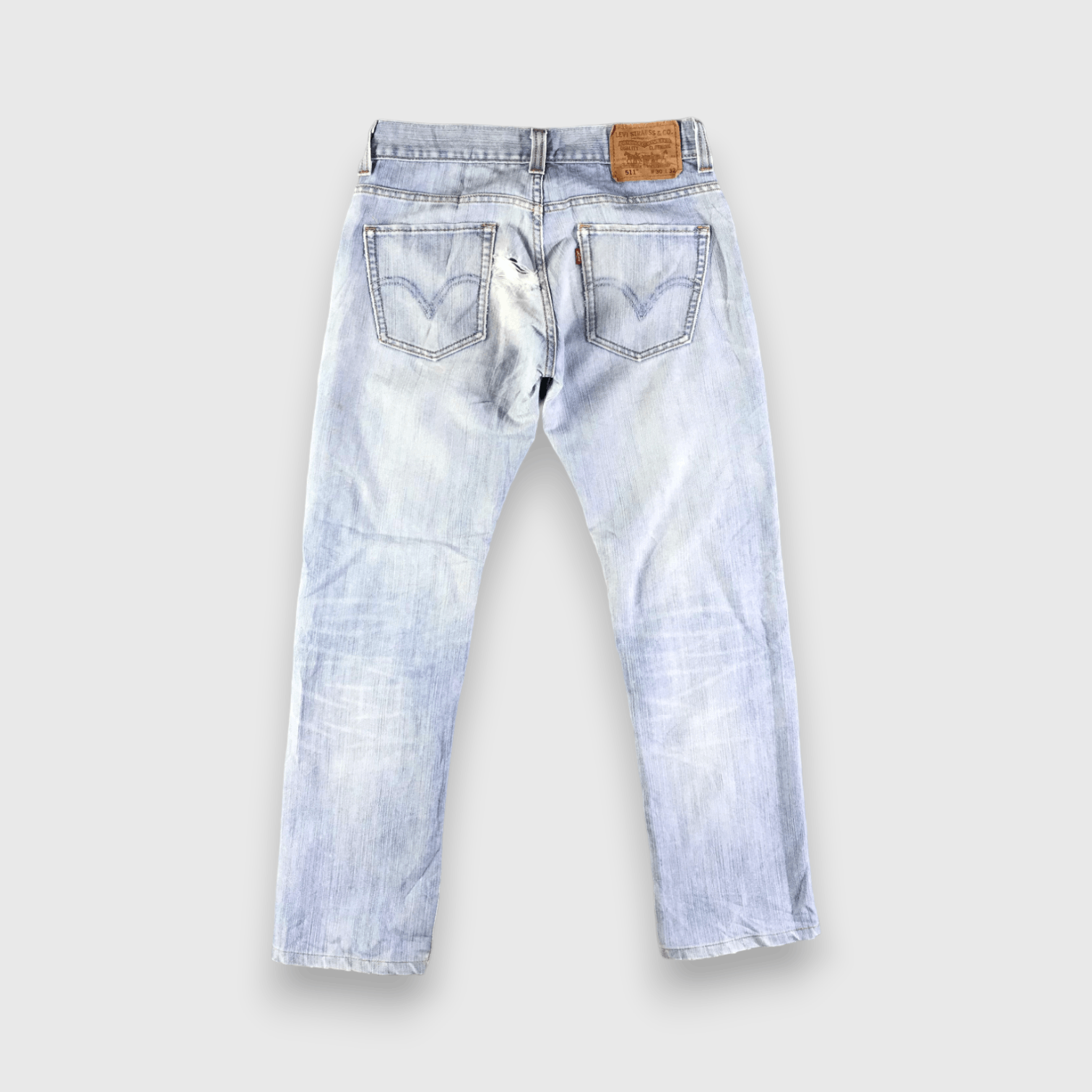 Levi's Vintage Blue Wash Levis 511 Jeans-J4501 Size US 29 - 2 Thumbnail