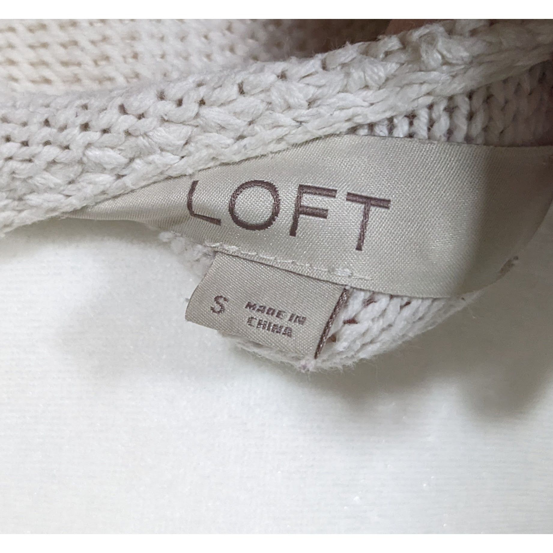 Loft Vintage Coquette White Loft Ruffle Sleeve Sweater Size S / US 4 / IT 40 - 6 Thumbnail