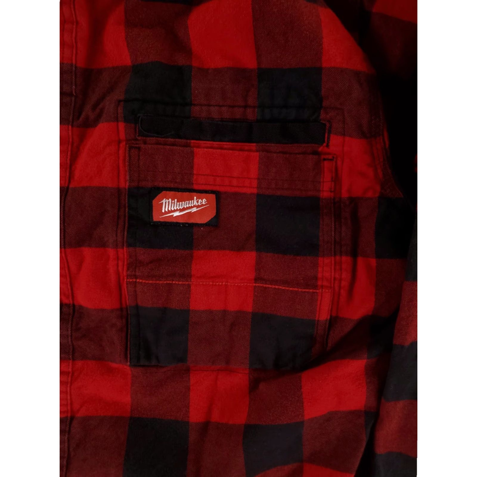 Vintage Milwaukee Gridiron Button Up Shirt Buffalo Check Flannel Red Black Mens XL Size US XL / EU 56 / 4 - 2 Thumbnail