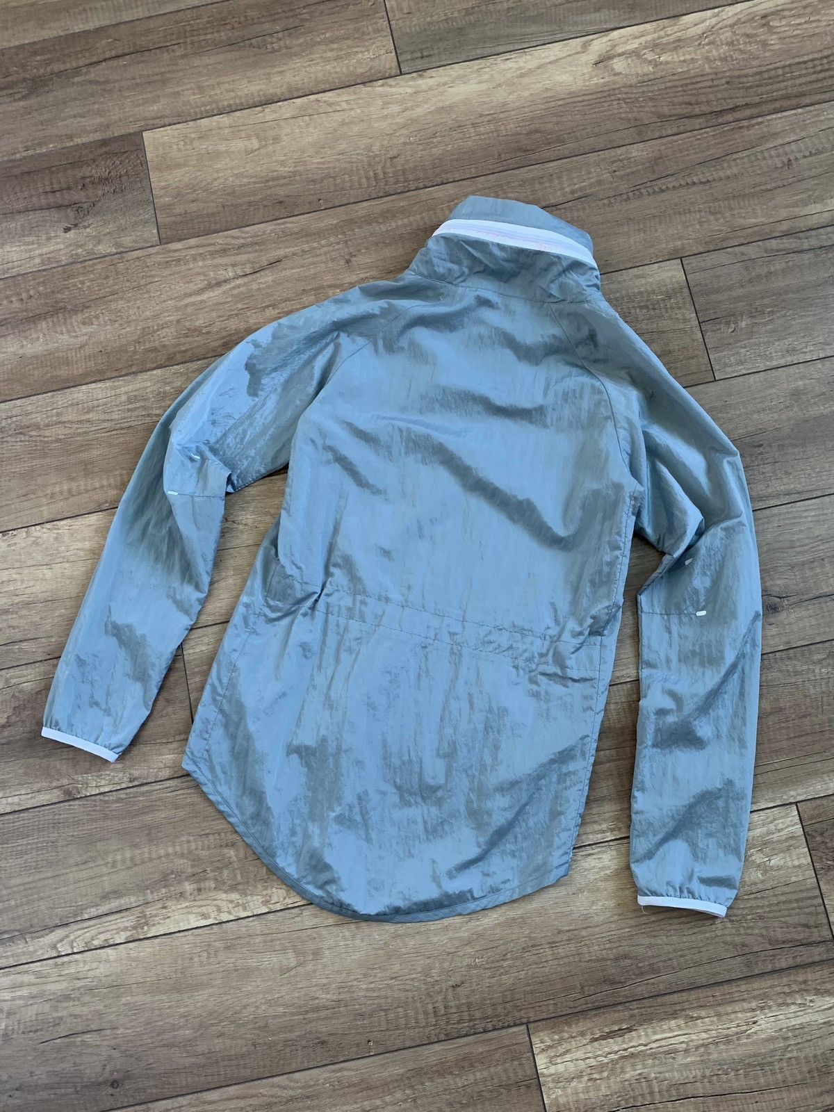 Nike Nike Womens Grey Silver Tech Hooded Windbreaker Jacket Size XS / US 0-2 / IT 36-38 - 3 Thumbnail