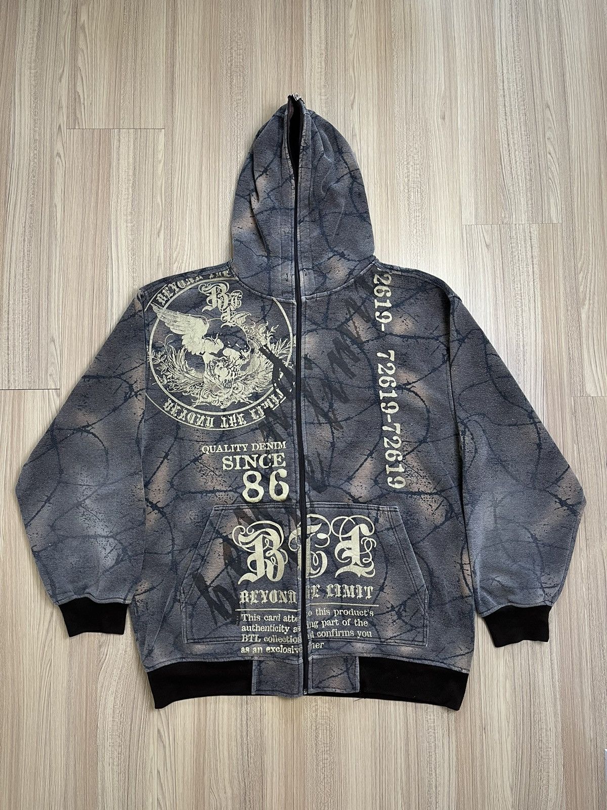 Vintage 🔥Very Rare🔥 Mecca Jeans x BTL 2000s Grunge Full Zip Hoodies Size US L / EU 52-54 / 3 - 1 Thumbnail