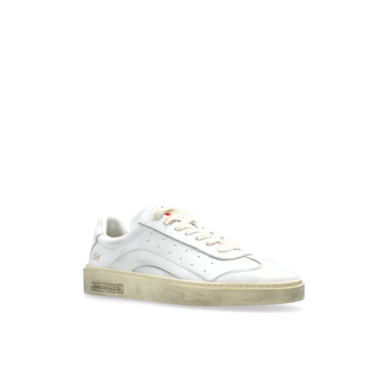 Dsquared2 DSQUARED2 Sprinter White Leather Sneakers New And Authentic Size US 10 / EU 43 - 2 Thumbnail