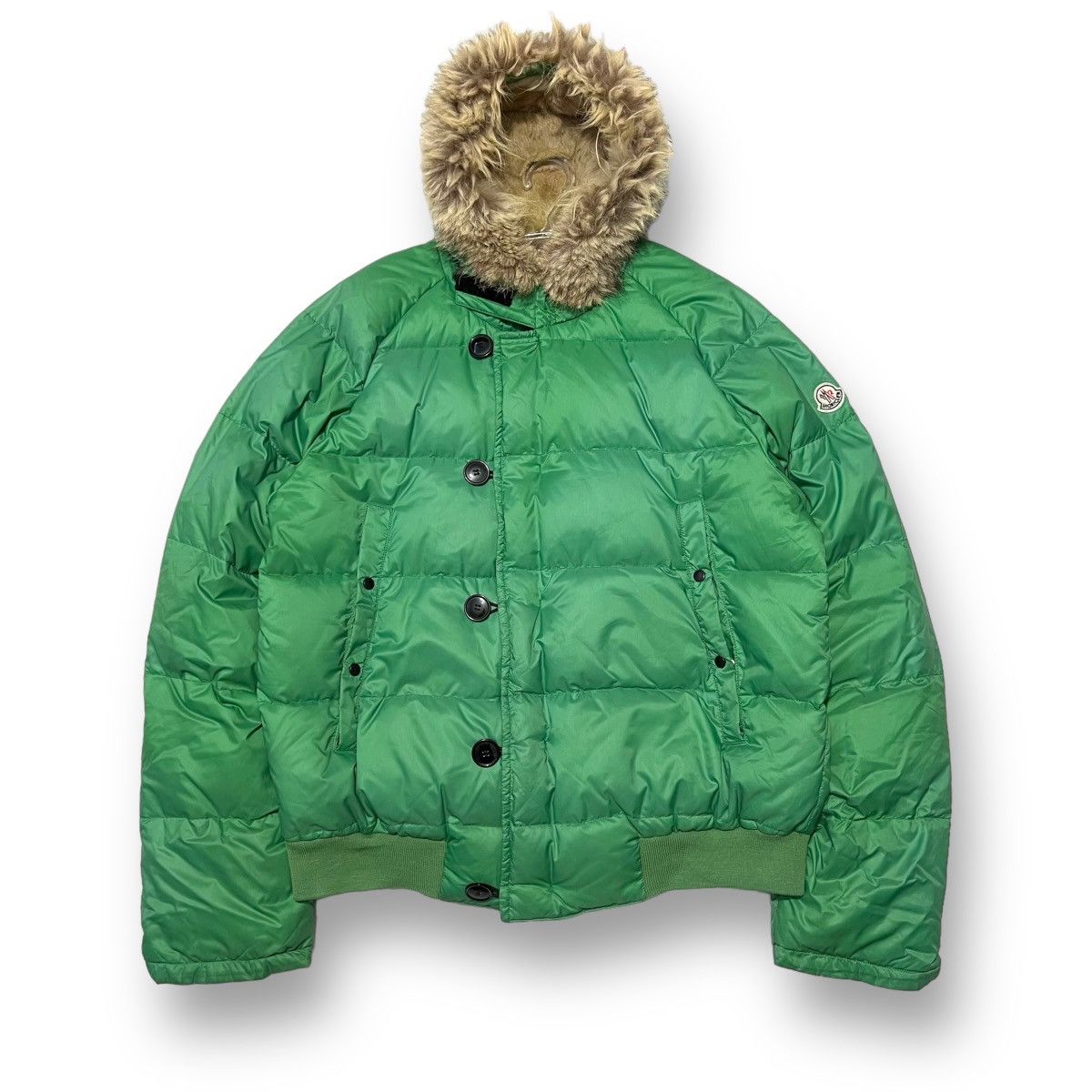 Moncler vintage bulgarie fur hooded jacket