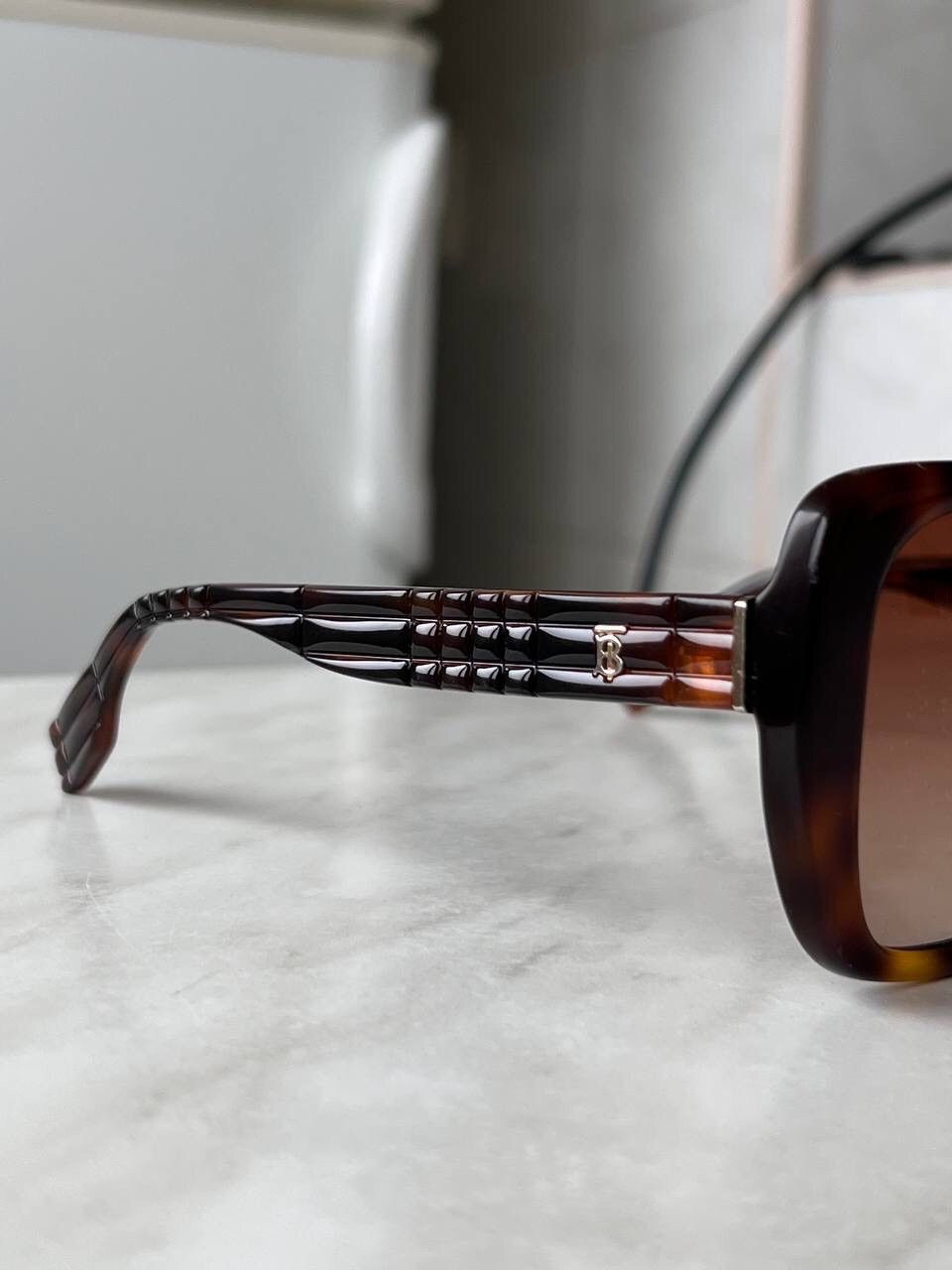 Burberry × Vintage Vintage Burberry '00s Sunglasses Eyewear Y2K Brown B 4371-F Size ONE SIZE - 2 Thumbnail
