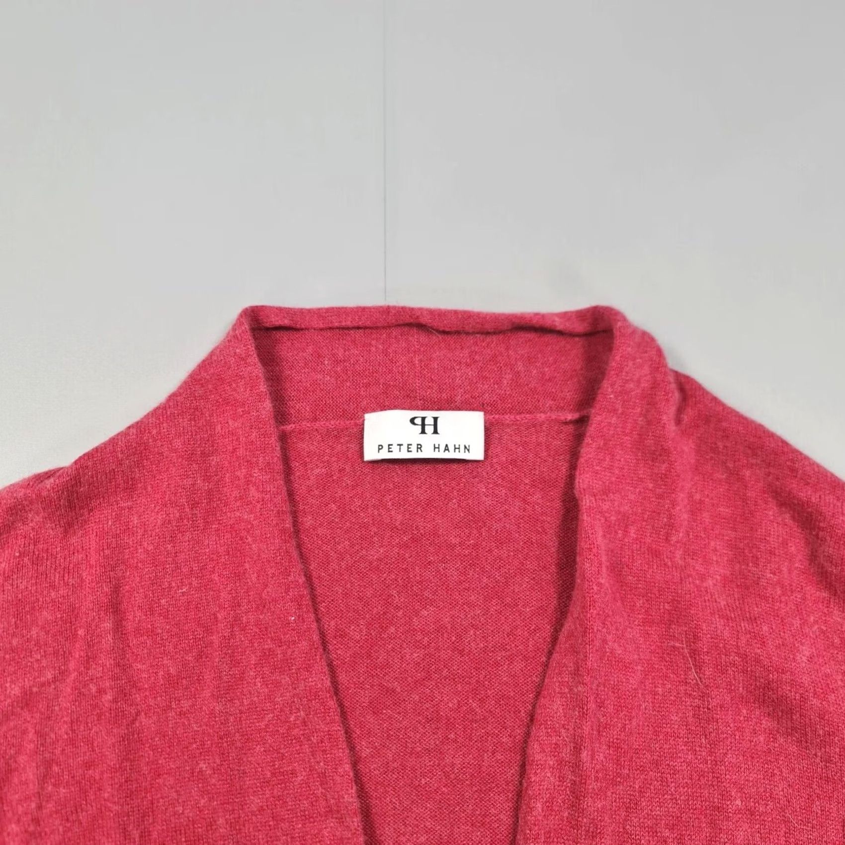 Pinko Peter Hahn Womens Cardigan Pink 10 UK Silk Cashmere Open Front Soft Cosy Knit Jumper Size L / US 10 / IT 46 - 2 Thumbnail