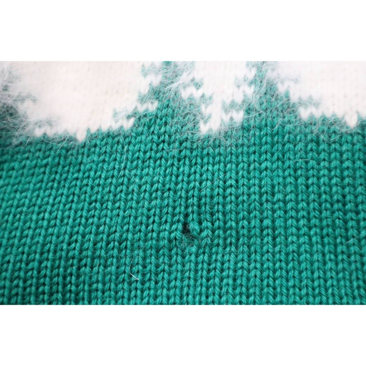 Vintage Ceau Mar Women's L Wool & Angora Sweater w/Fluffy Trim Size L / US 10 / IT 46 - 6 Thumbnail