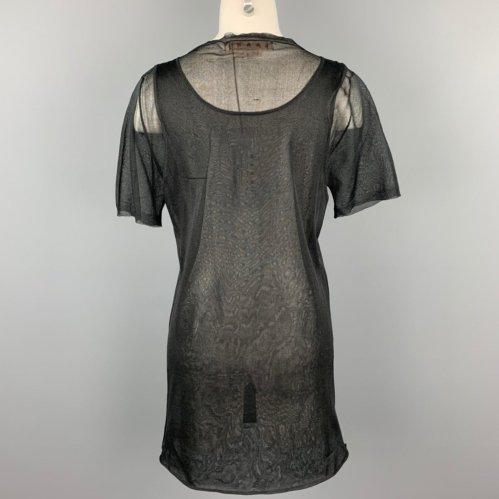 Marni MARNI Size 6 Black See Through Silk Layered Tank Casual Top Size M / US 6-8 / IT 42-44 - 4 Thumbnail
