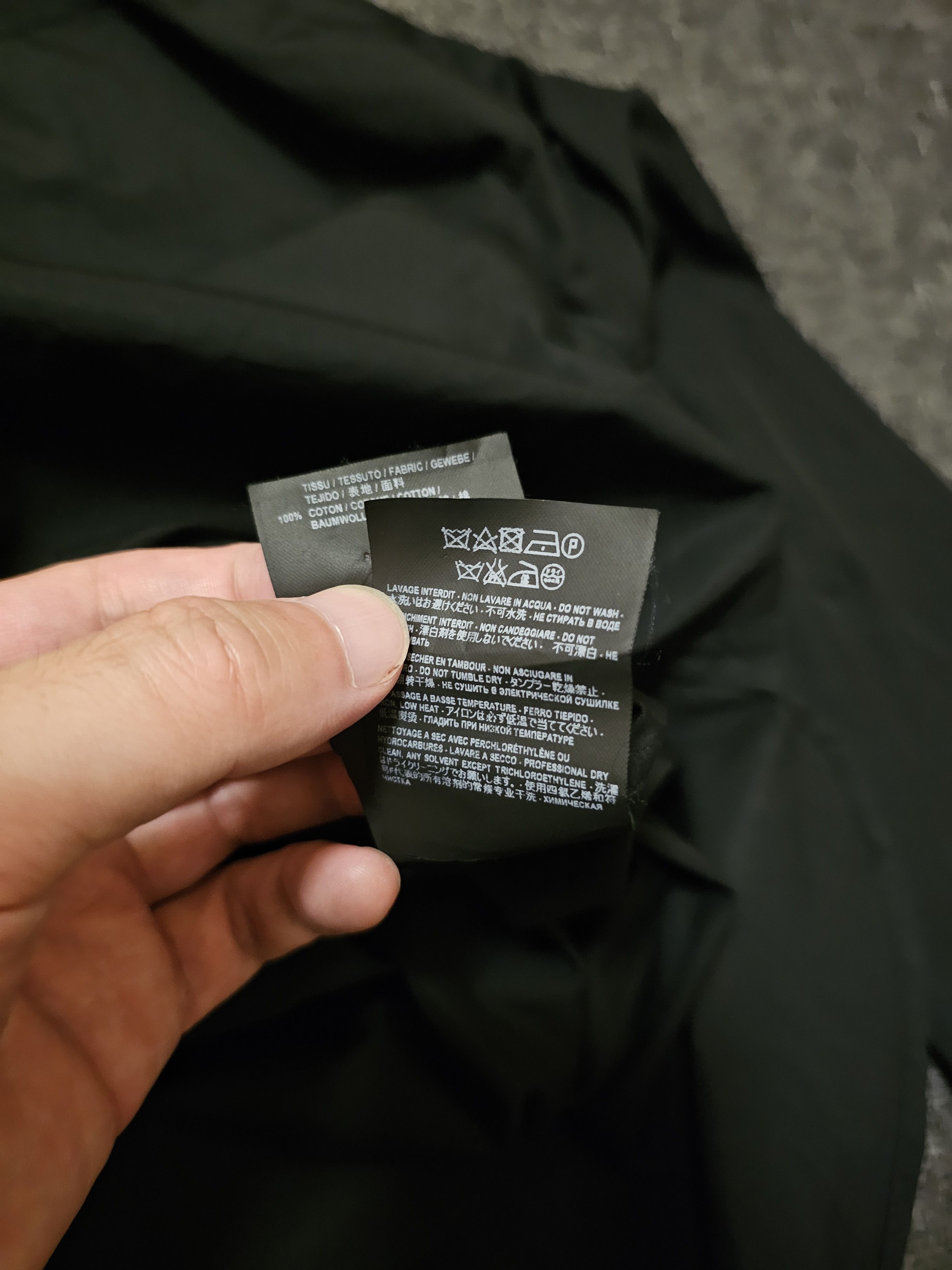 Saint Laurent Paris Saint Laurent Men's Black Shirt Size 38 Size US L / EU 52-54 / 3 - 6 Thumbnail