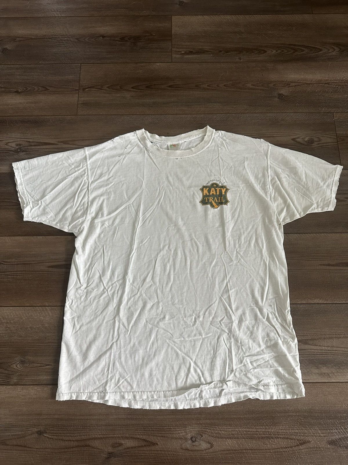 Vintage 90s Vintage Friends of the Katy Trail Distressed Tee Size US XL / EU 56 / 4 - 1 Thumbnail