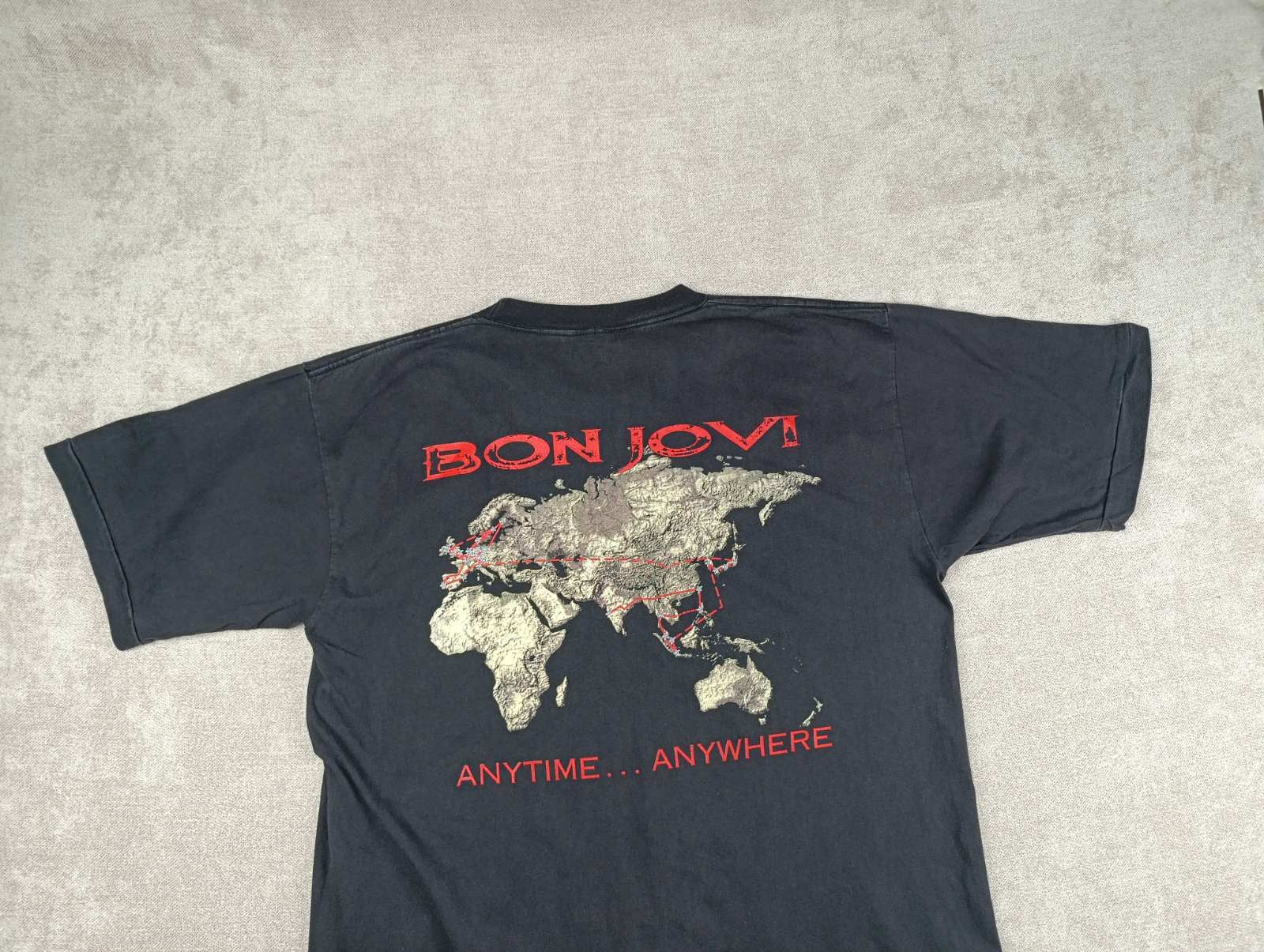 Bon Jovi BON JOVI 1995 VINTAGE CROSS ROAD BLACK T-SHIRT MERCH Size US XL / EU 56 / 4 - 14 Thumbnail