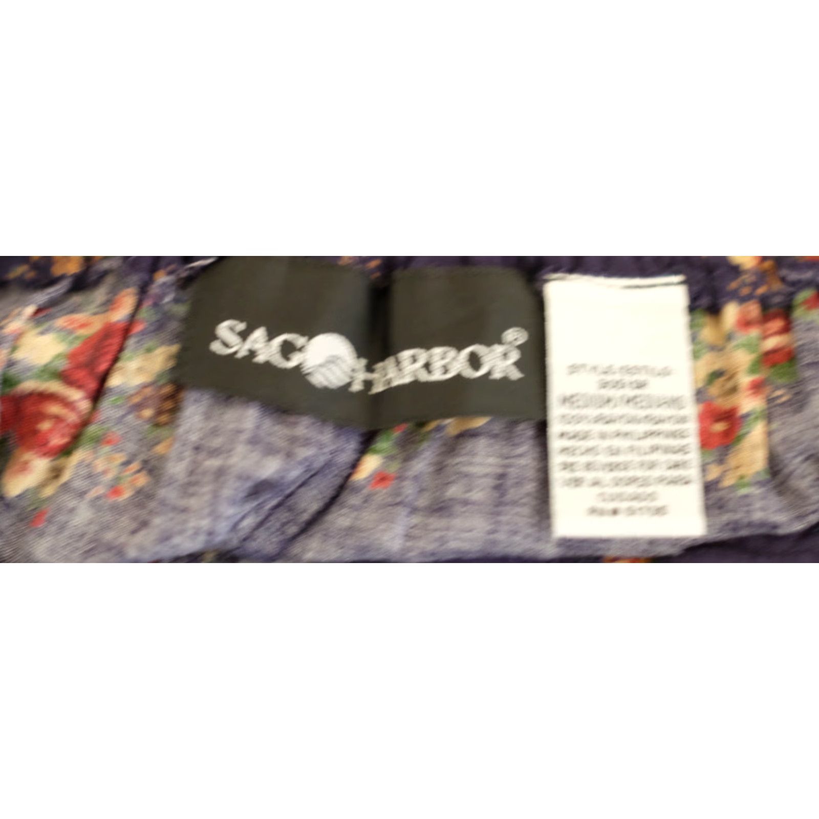 Vintage Nwot! Sag Harbor 100% Rayon Button Front Maxi Skirt Floral Women's M Navy 90s Sag Harbor Skirt Womens M Maxi Navy Floral Button Front 90s Size 32" / US 10 / IT 46 - 7 Thumbnail
