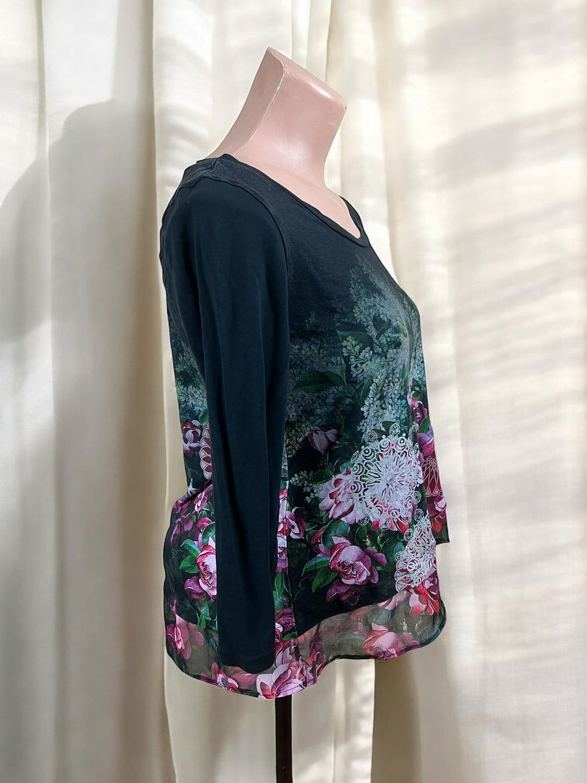 Desigual Desigual long sleeve blouse floral design size M Size M / US 6-8 / IT 42-44 - 2 Thumbnail
