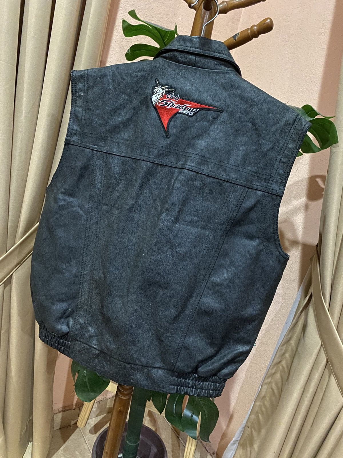 Leather Vintage Club Shadow Leather Biker Vest Pennzoil Patch Size US L / EU 52-54 / 3 - 13 Thumbnail