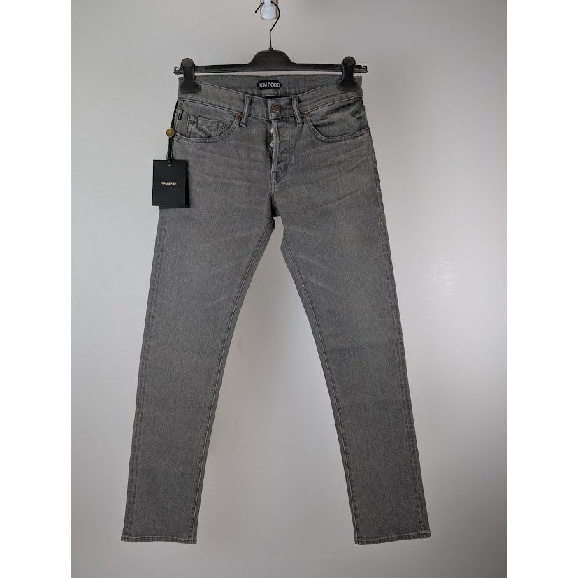 Tom Ford o1rshd1 Straight Denim Jeans in Grey Size US 29 - 1 Thumbnail