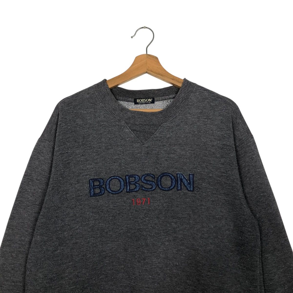 Japanese Brand 🔥VINTAGE SWEATSHIRT BOBSON 1971 BIG LOGO ISSEY MIYAKE Size US M / EU 48-50 / 2 - 5 Thumbnail
