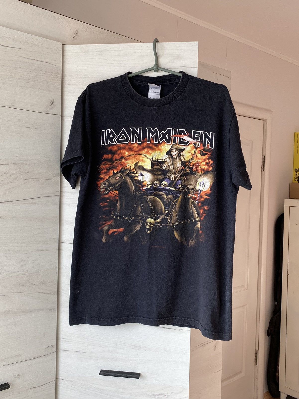 Fruit Of The Loom × Iron Maiden × Vintage Iron Maiden Death On The Road T Shirt 2005 Size US M / EU 48-50 / 2 - 1 Thumbnail