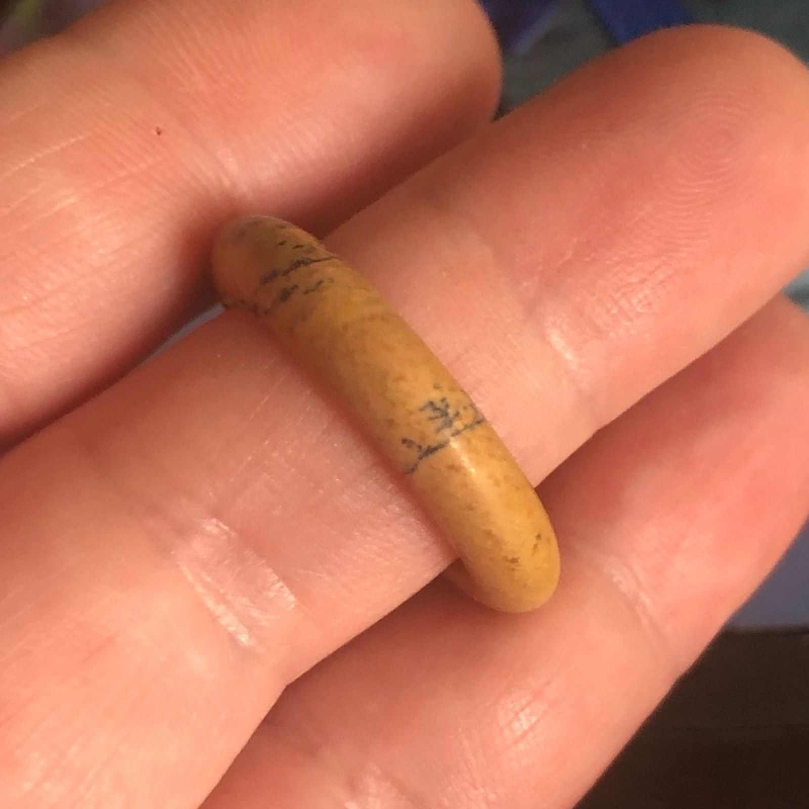 Handmade Handcrafted genuine picture jasper stone band ring 8.5 Size ONE SIZE - 7 Thumbnail