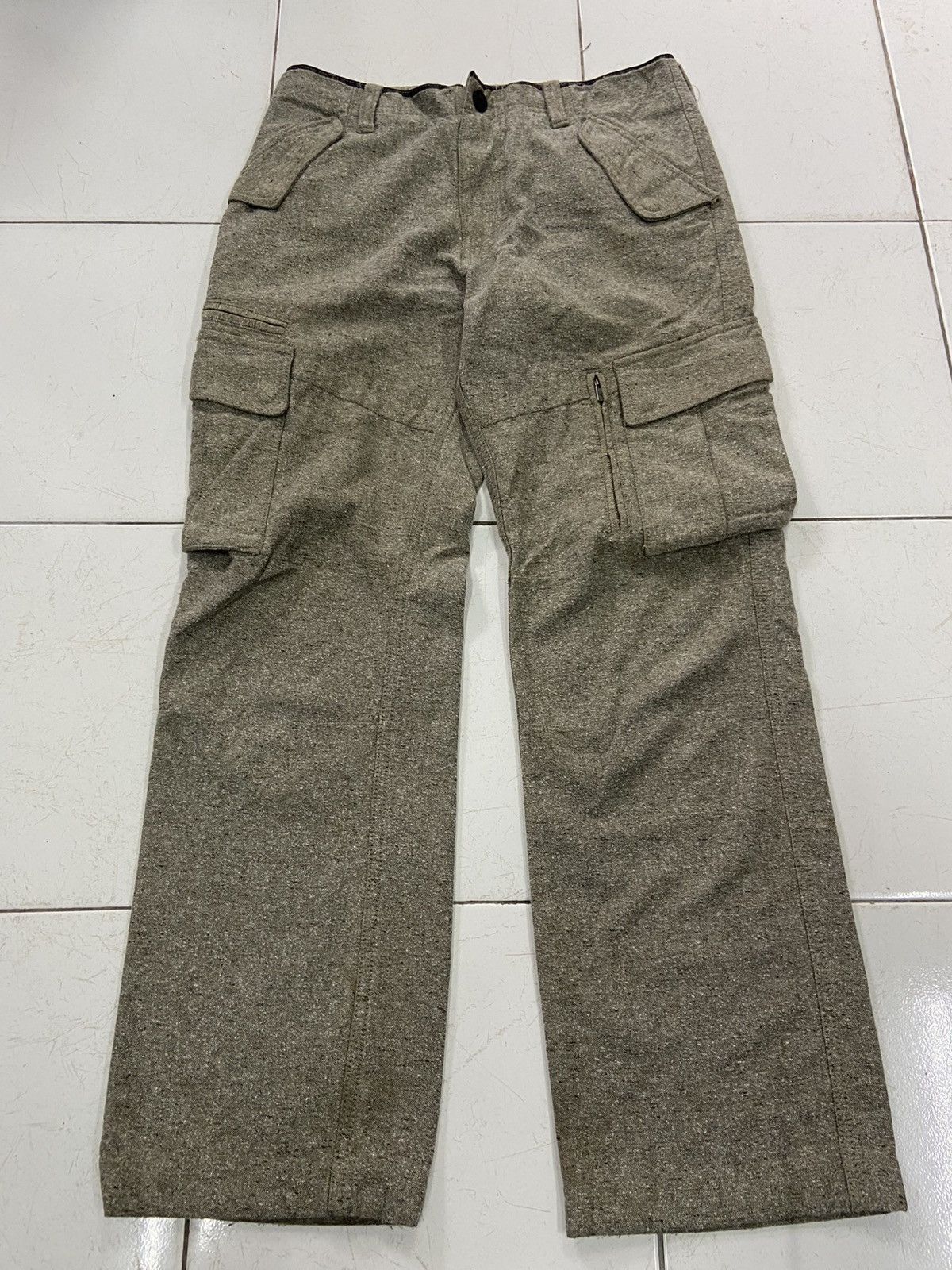 DKNY VINTAGE DKNY WOOL CARGO PANTS Size US 30 / EU 46 - 1 Thumbnail