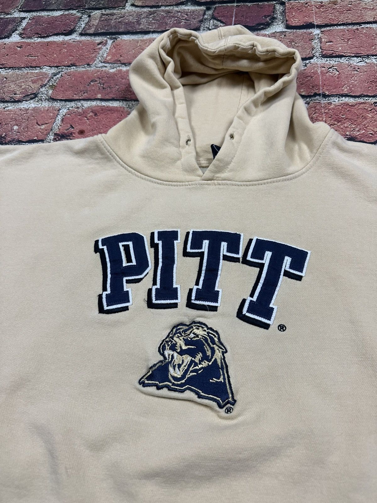 NCAA Y2K Pitt Panthers Hoodie Sweatshirt Pittsburgh University Size US L / EU 52-54 / 3 - 6 Thumbnail