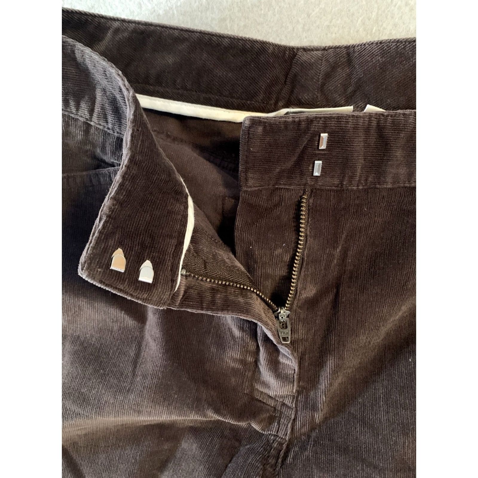 Vintage VINTAGE LL Bean Pants Women 10 Regular Brown Featherweight Corduroy Wide-Leg NWT Size 32" / US 10 / IT 46 - 6 Thumbnail