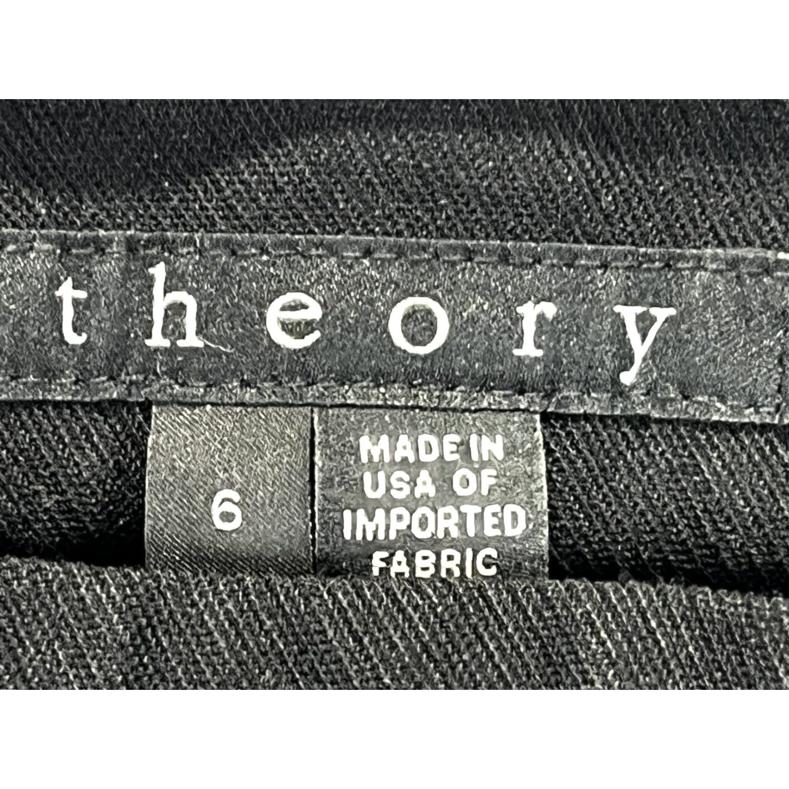 Theory Theory Adalwen Knit Pants Womens 6 Black Slim Ankle Stretch Zip Pockets Career Capsule City Modern Size 28" / US 6 / IT 42 - 5 Thumbnail