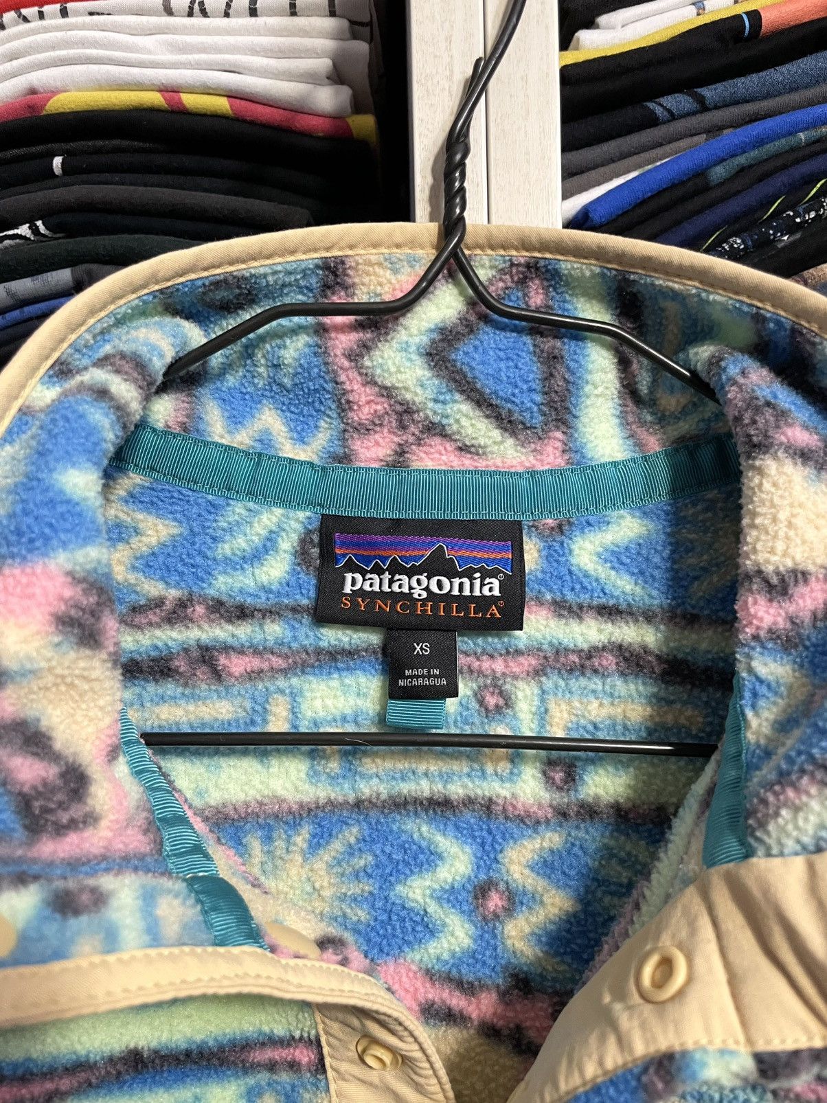 Patagonia Vintage Patagonia Synchilla Fleece Pullover Jacket Aztec Size US XS / EU 42 / 0 - 4 Thumbnail