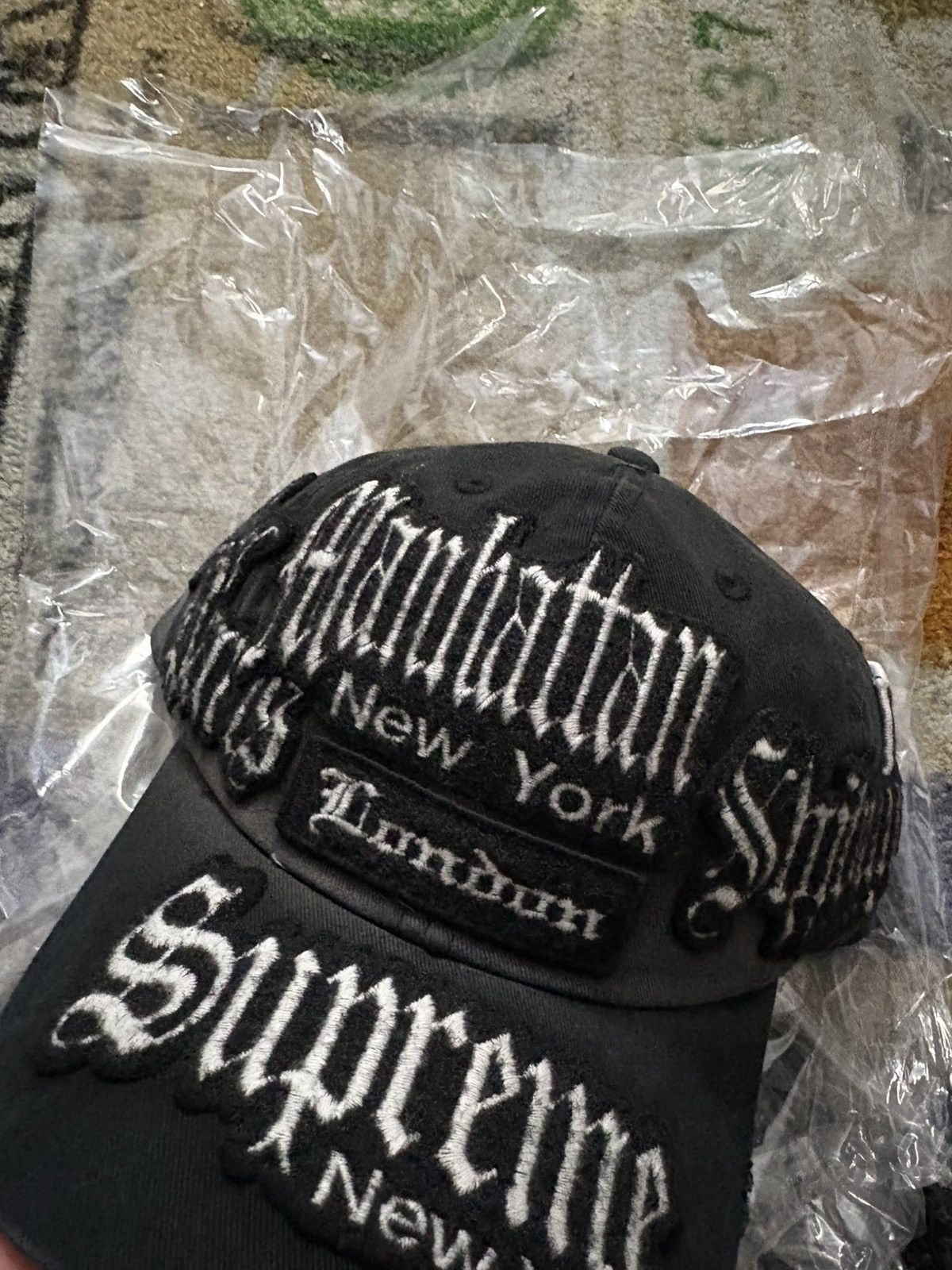 Supreme Supreme City Patches 6-Panel Hat Black Size ONE SIZE - 2 Thumbnail