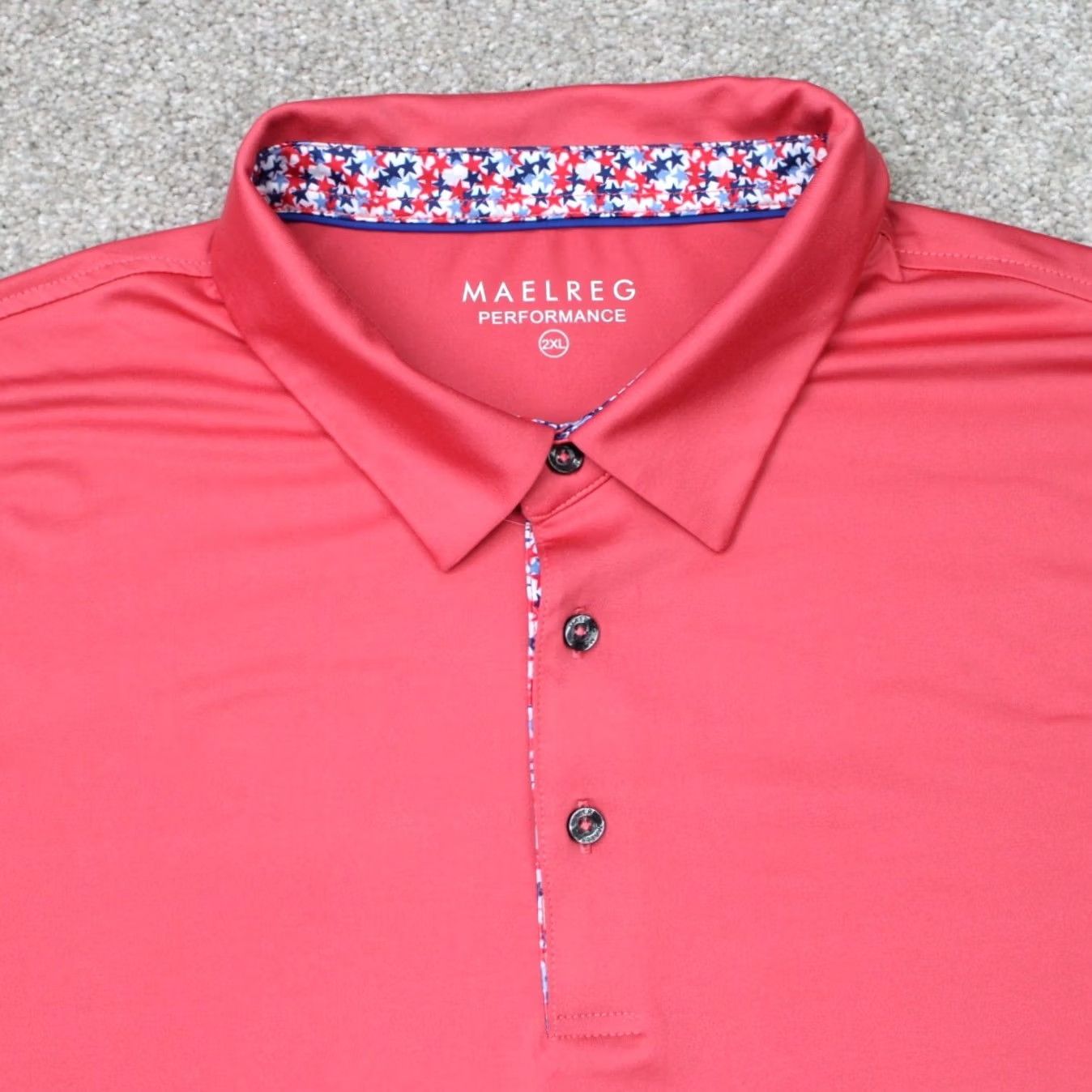 Vintage Maelreg Shirt Mens 2XL Pink Performance Polo Golf Stretch Long Sleeve Size US XXL / EU 58 / 5 - 3 Thumbnail