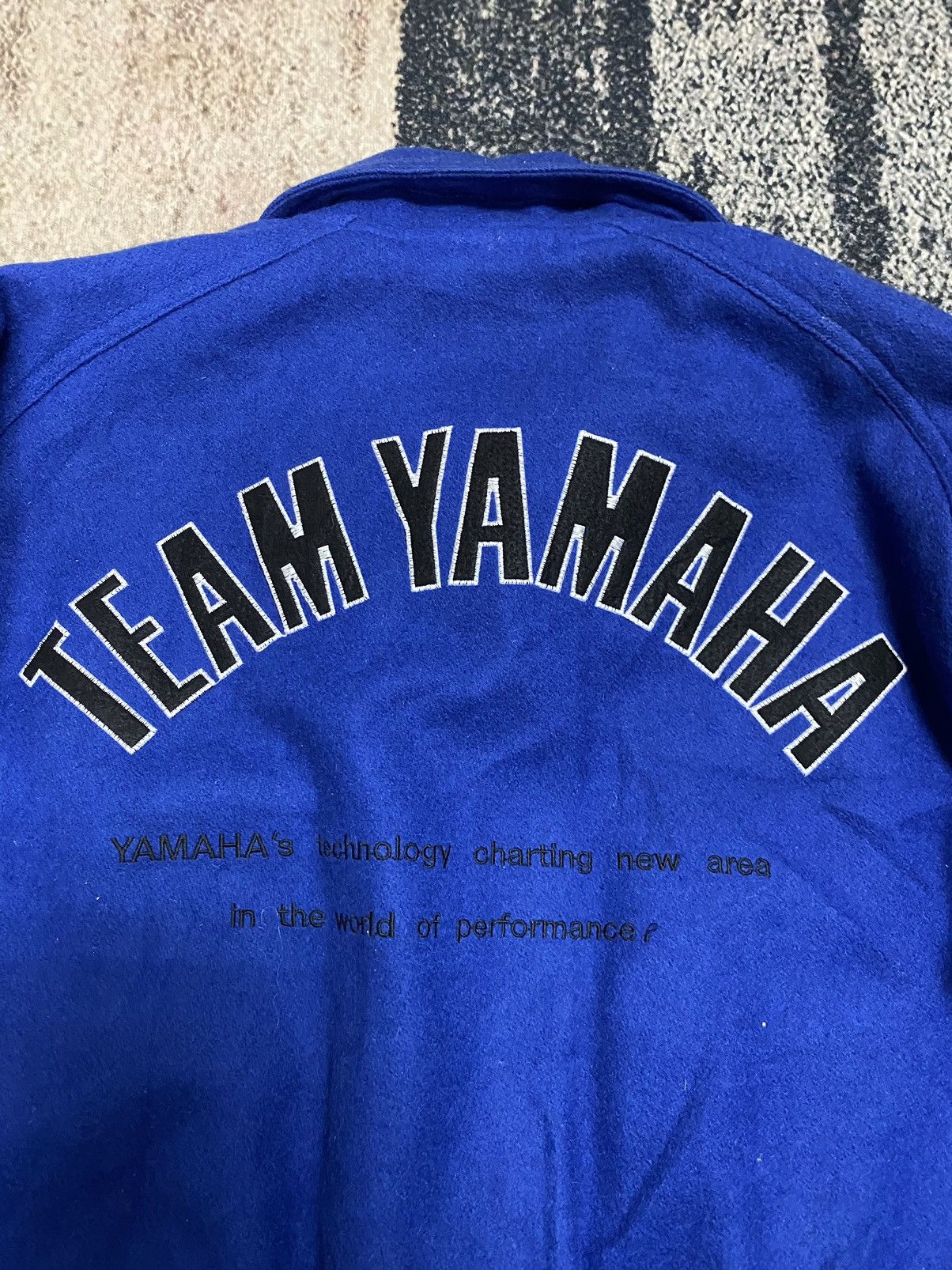 Yamaha Rare Vintage 90s Team Yamaha Wool Riding Jacket Size US L / EU 52-54 / 3 - 7 Thumbnail