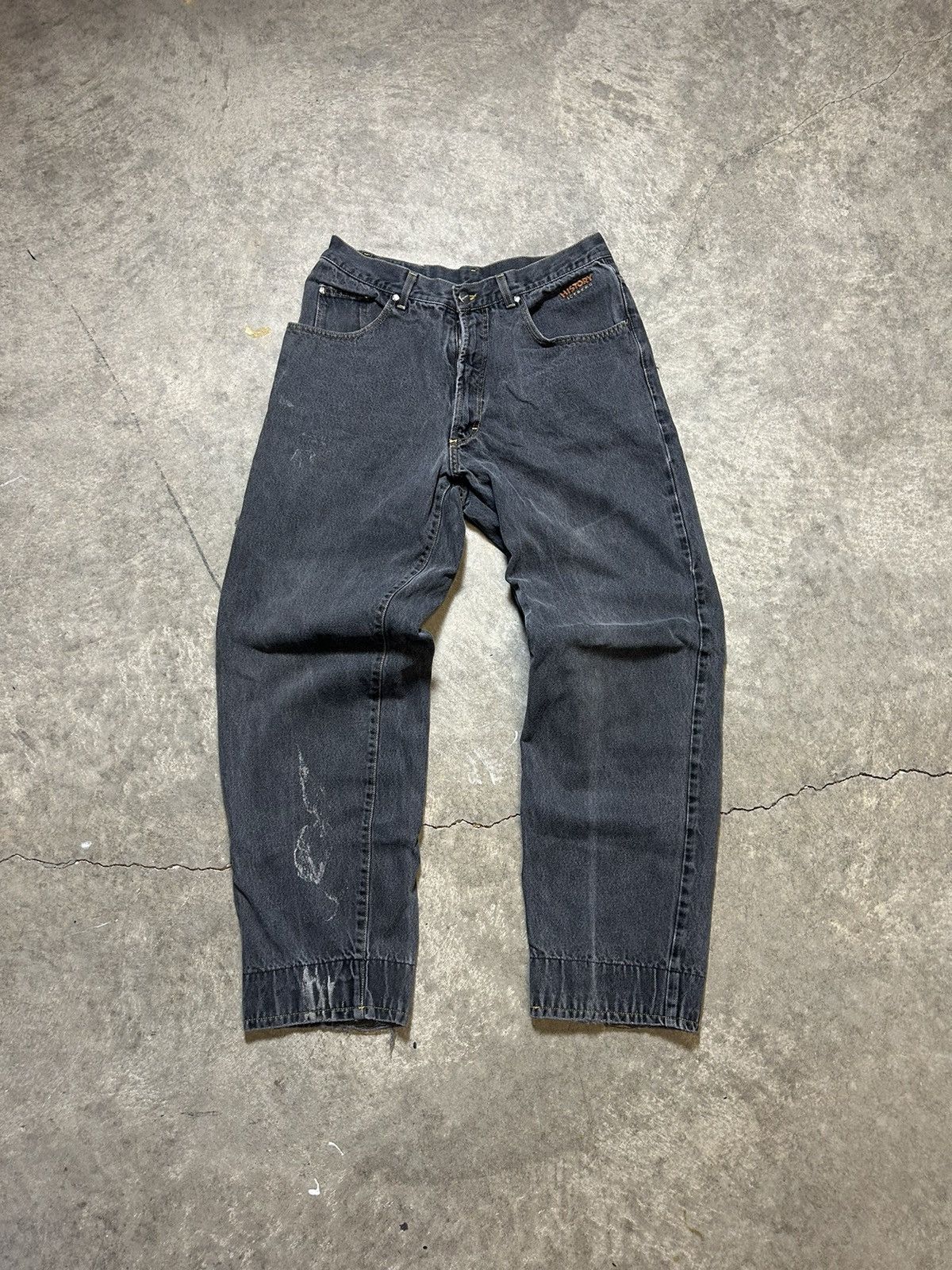 Vintage Scooby Doo iceberg history jeans black baggy - Denim