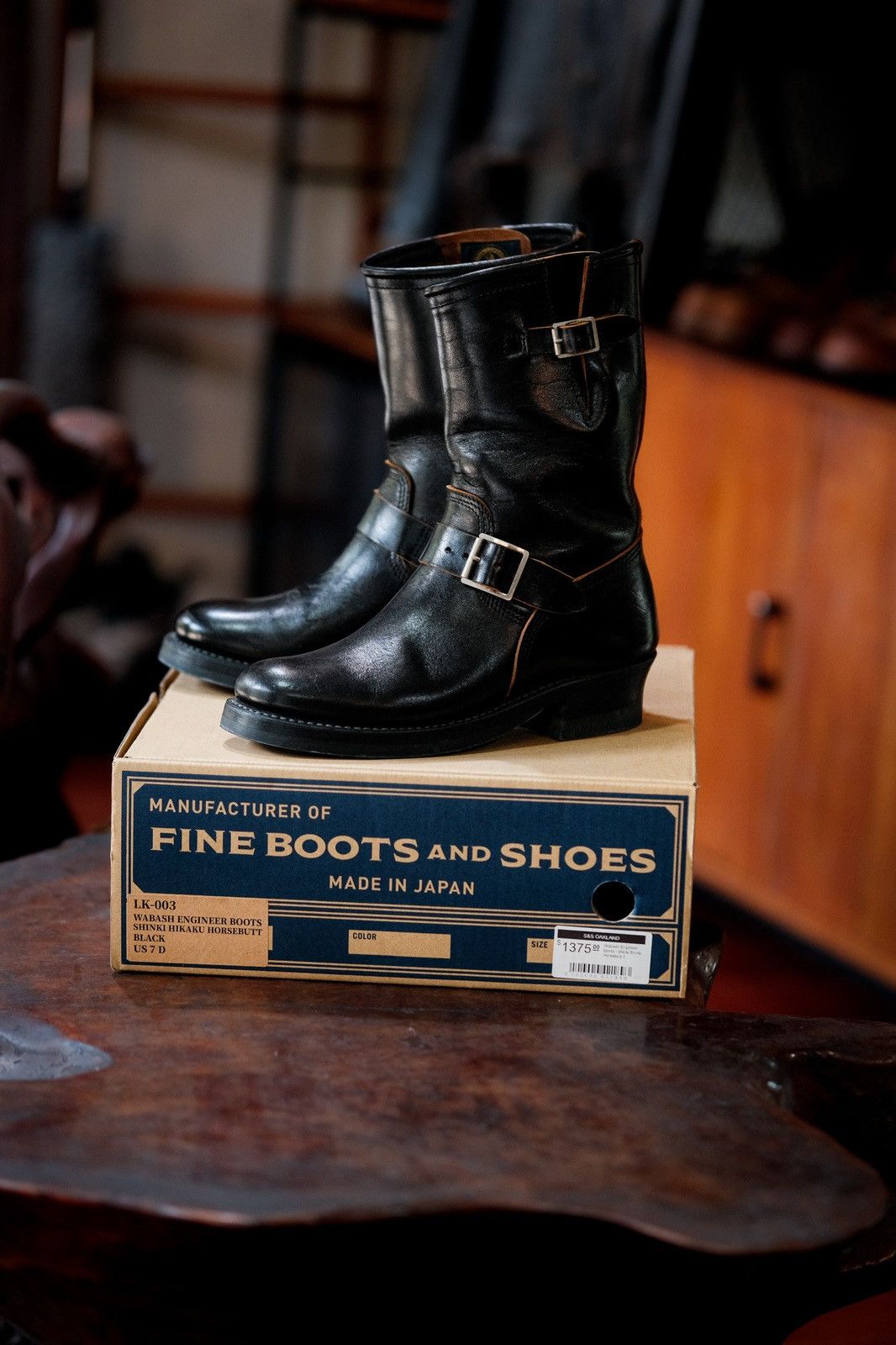 John Lofgren Wabash Engineer Shinki Hikaku Horsehide Boot Size US 7 / EU 40 - 2 Thumbnail