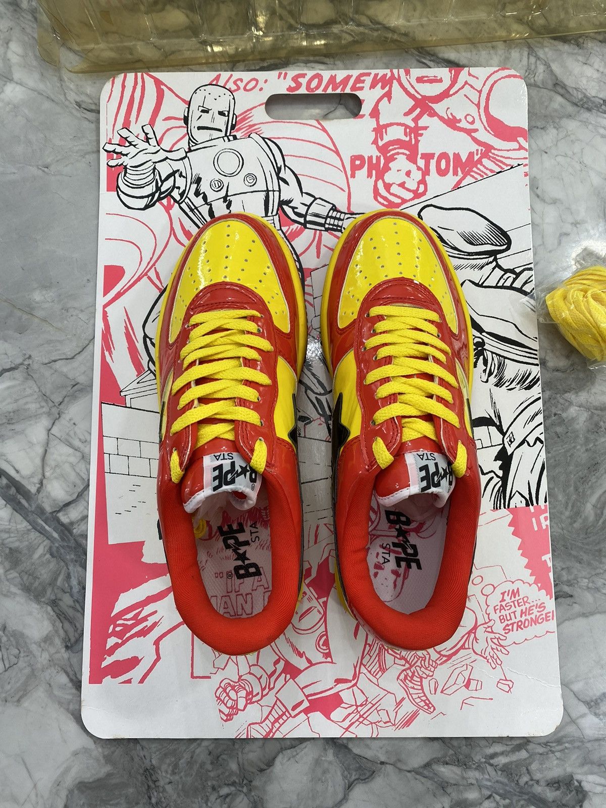 Bape Bape x Marvel Iron Man Bapesta Size US 9 / EU 42 - 8 Thumbnail