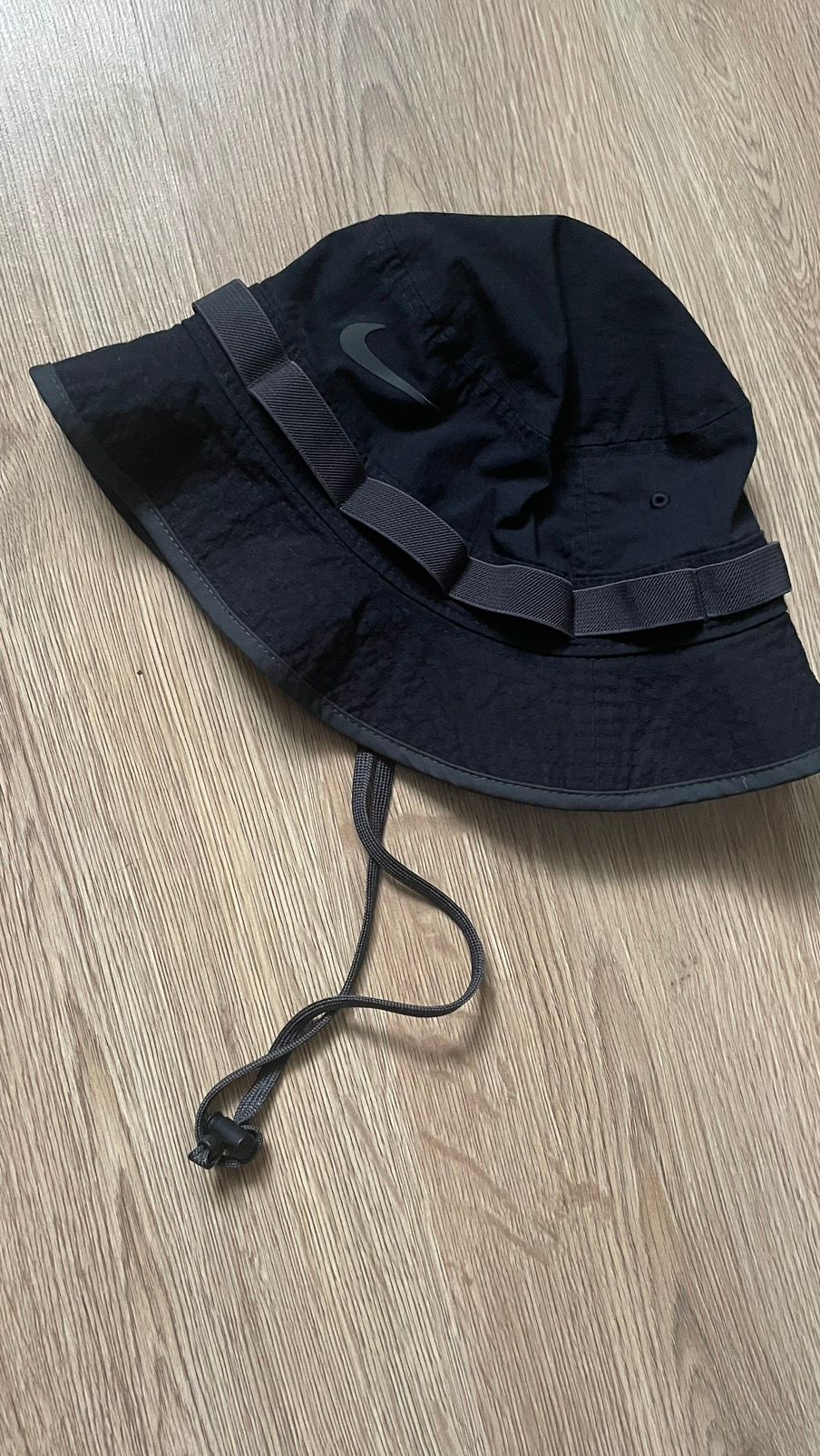 Pre-owned Nike X Vintage Panama Hat Nike Nylon Vintage Japanese Style 90's In Black