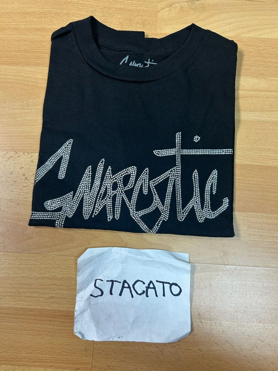 Gnarcotic × Rap Tees Gnarcotic Lil Gnar Rhinestone Logo Tee Black Size US M / EU 48-50 / 2 - 5 Thumbnail