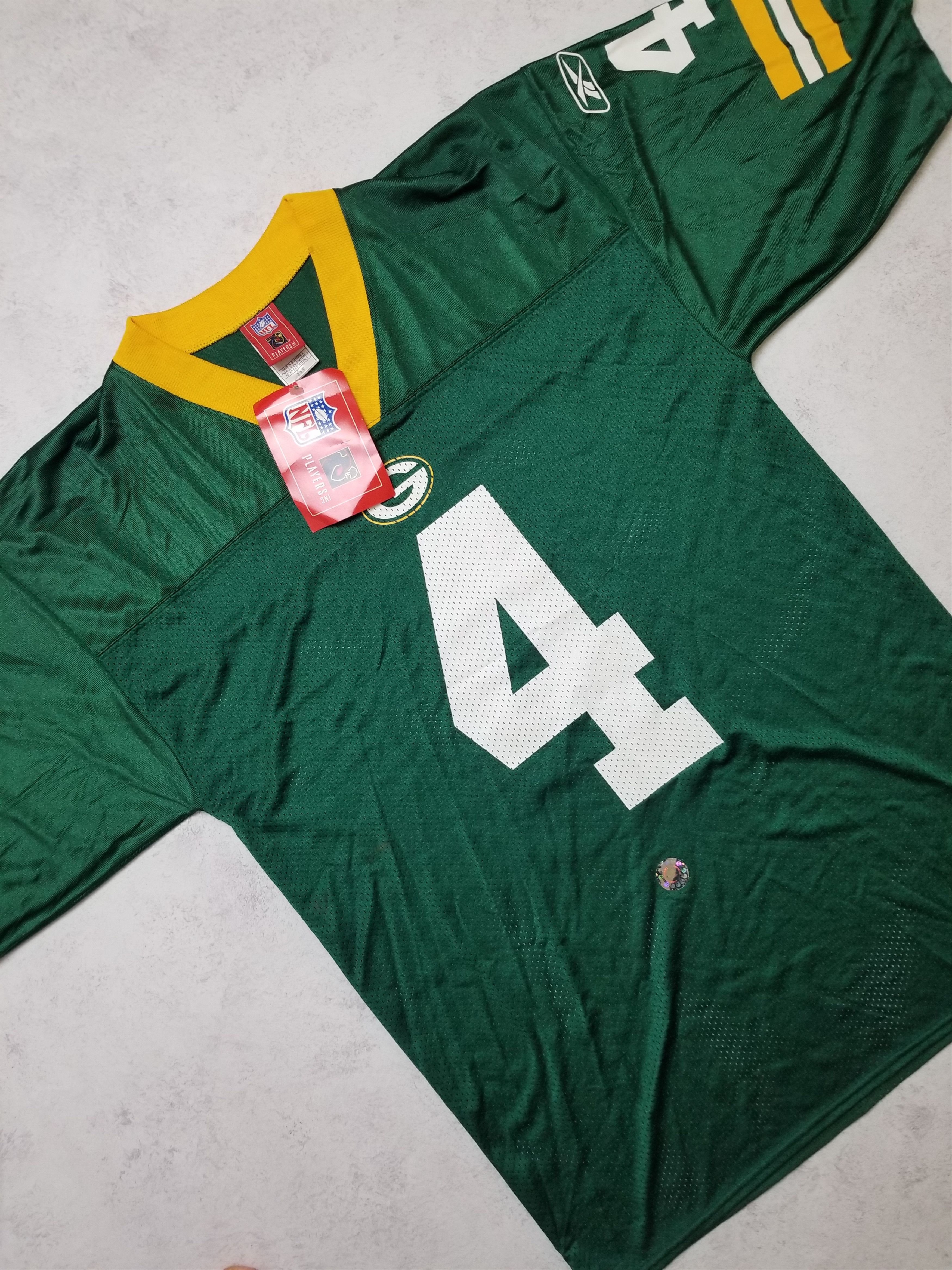 Reebok New Vintage Green Bay Packers Favre #4 Reebok NFL Jerse Size US M / EU 48-50 / 2 - 18 Thumbnail