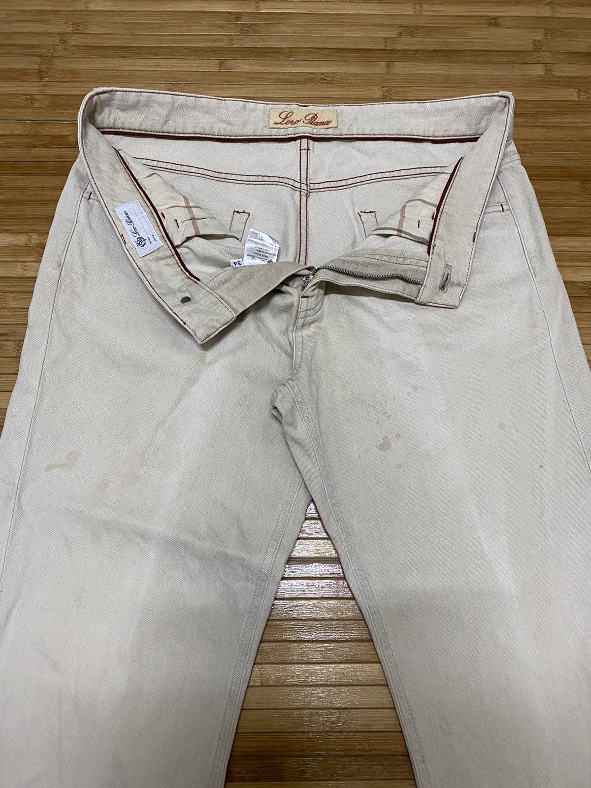 Loro Piana Loro Piana Straight Cut Jeans (C1) Size US 34 / EU 50 - 6 Thumbnail