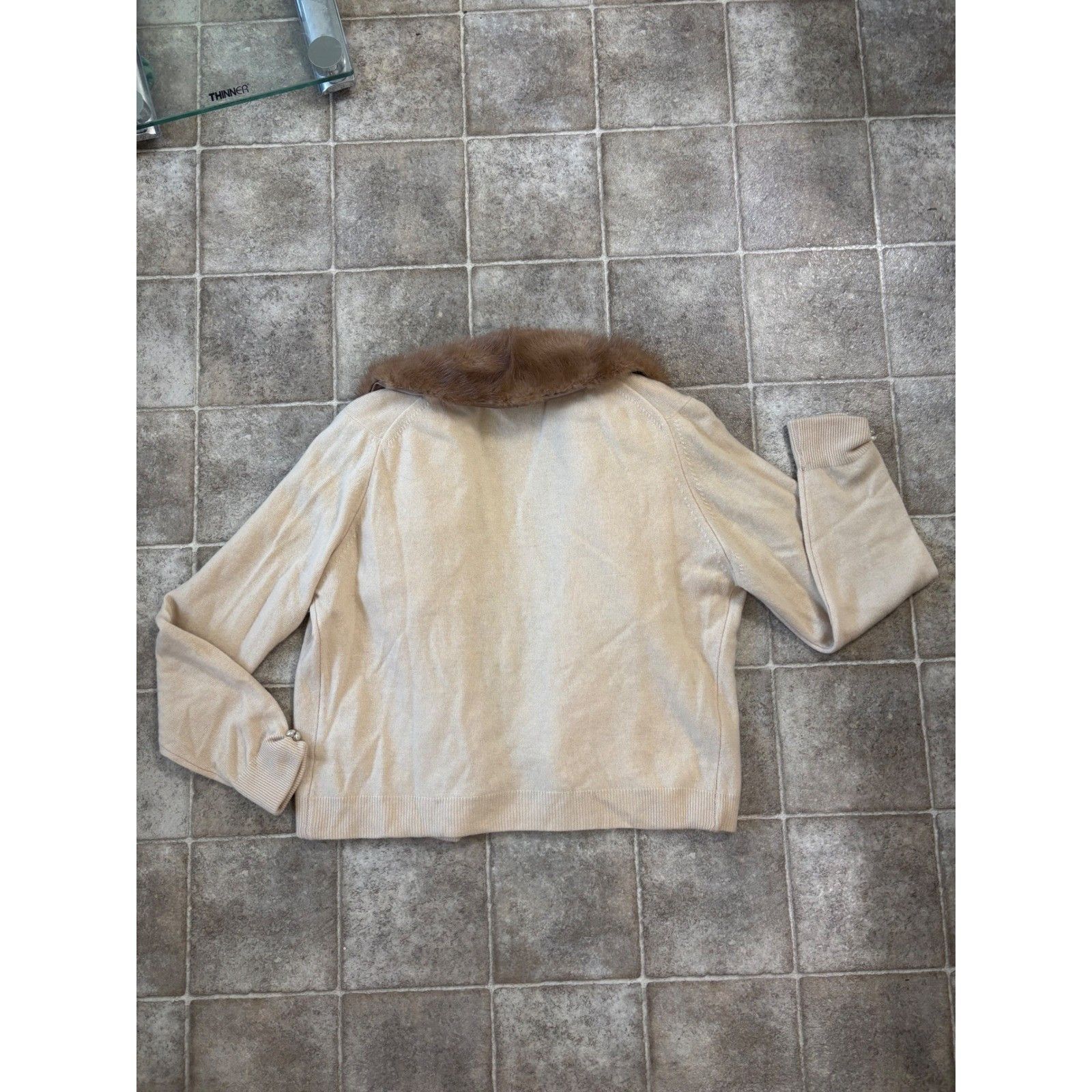 Other Vintage Cameron Classics Cashmere Cardigan Mink Fur Collar Size S / US 4 / IT 40 - 14 Thumbnail