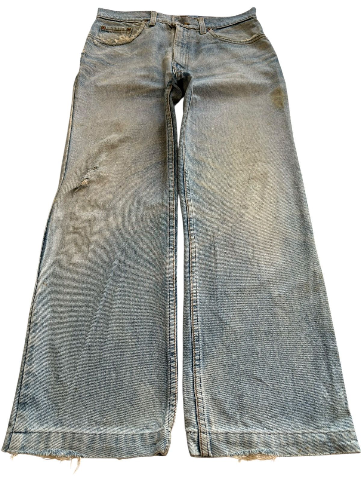 Levi's × Levi's Vintage Clothing Vintage 90s Levis 505 Mud Wash Distressed Loose Jeans Size US 29 - 1 Thumbnail