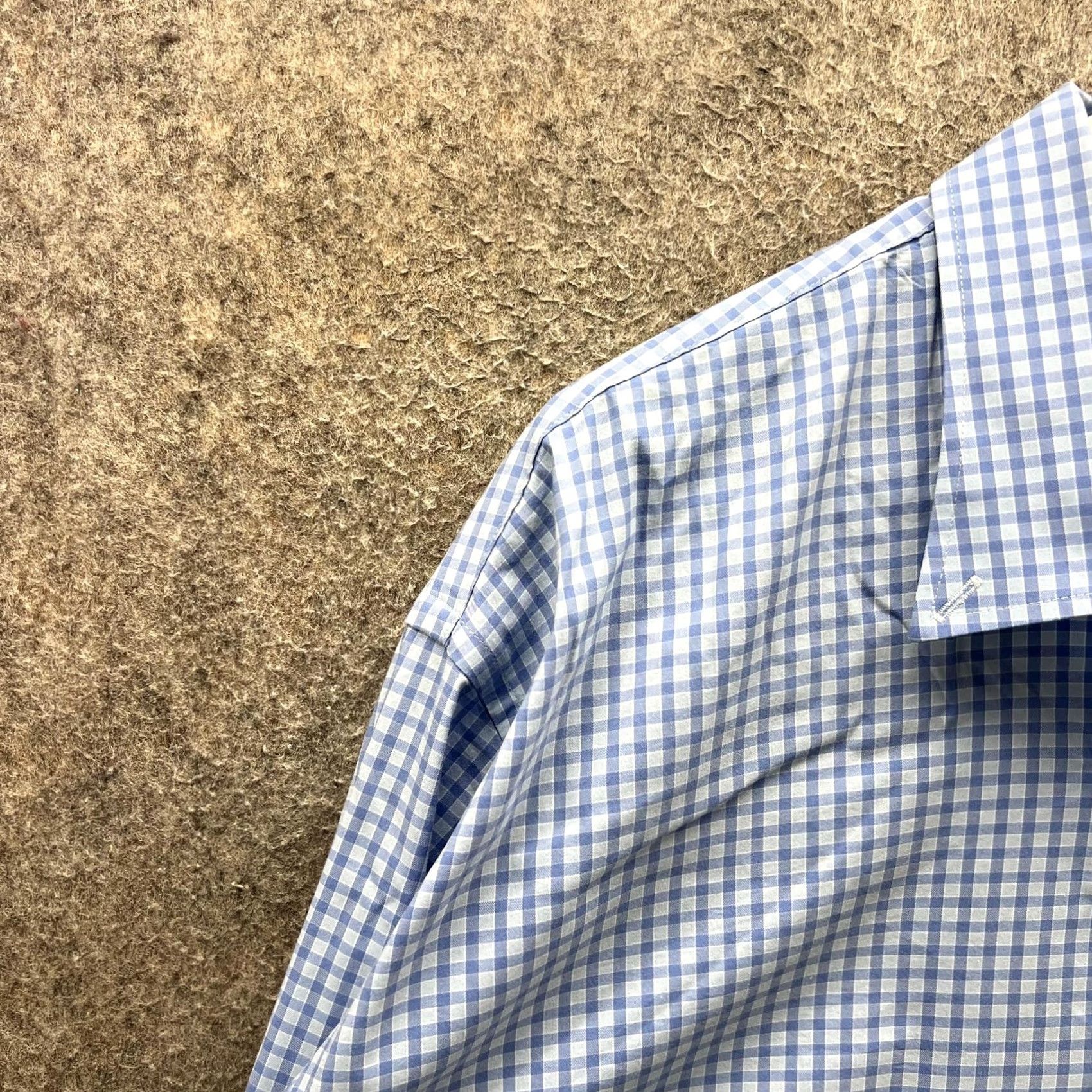 Peter Millar Peter Millar Shirt Mens 2XL Blue Check Long Sleeve Button Front Casual Woven Size US XXL / EU 58 / 5 - 7 Thumbnail
