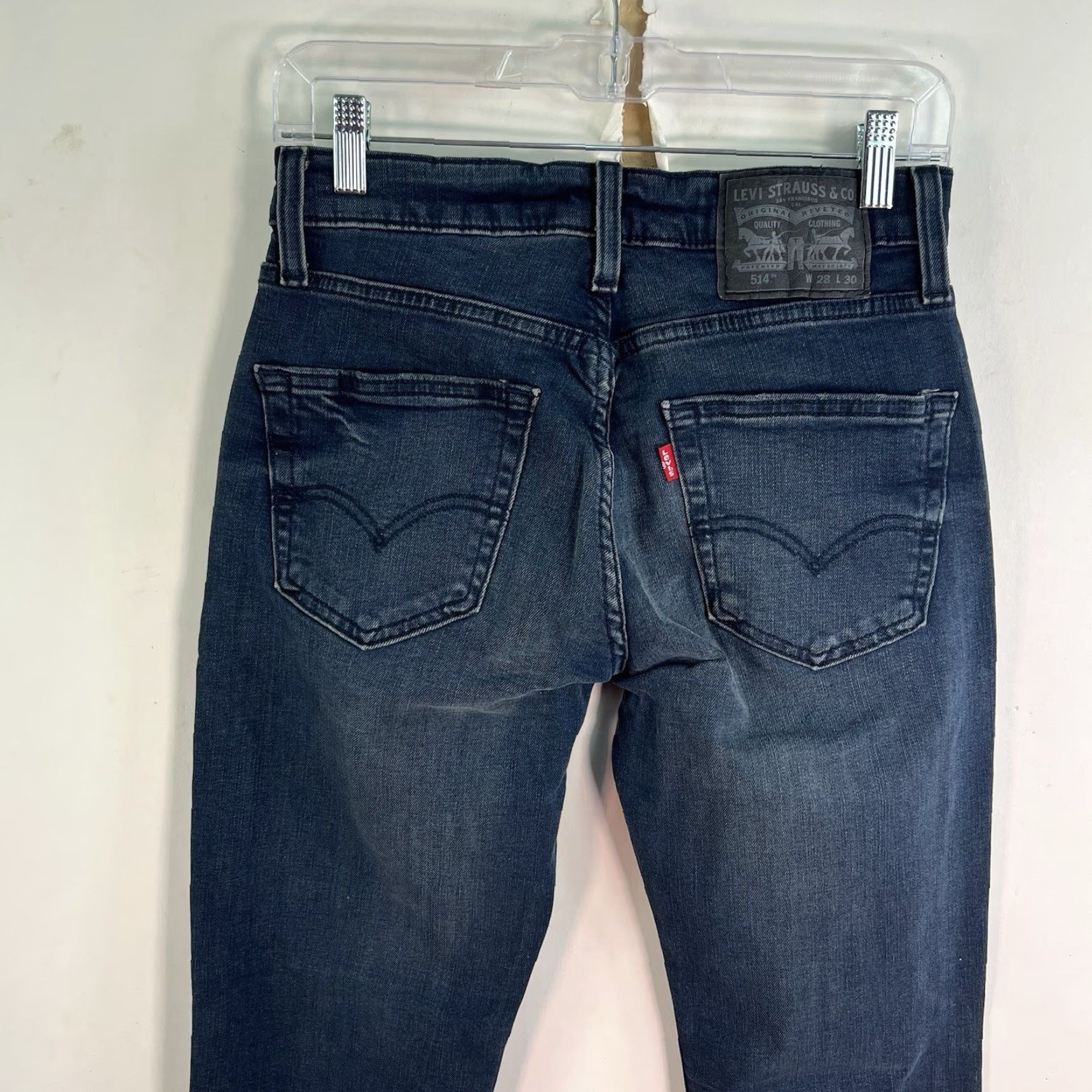 Levi's Levi’s 514 Jeans Men’s 28 X30 Indigo Blue Straight Fit Flex Denim Size US 28 / EU 44 - 7 Thumbnail