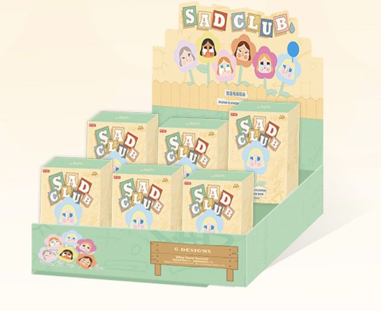 POP MART Pop Mart Crybaby Sad Club Series - Plush Flower Blind Box Size ONE SIZE - 4 Thumbnail