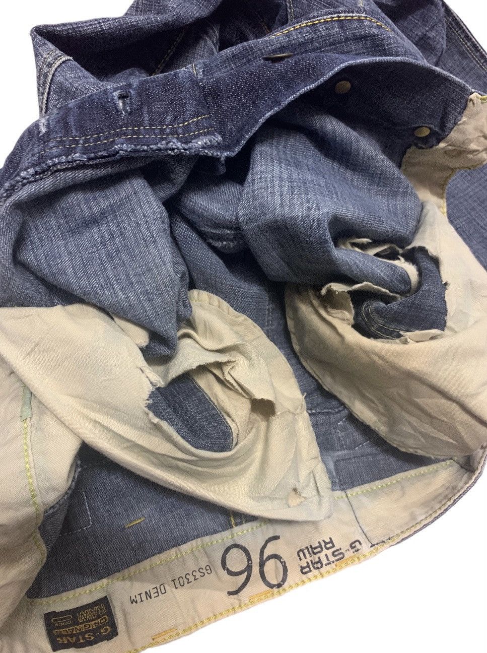 G-Star GSTAR RAW 96 DOUBLE KNEE DENIM Size US 32 / EU 48 - 12 Thumbnail