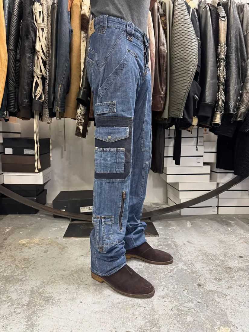 Designer × Dolce & Gabbana × Vintage AW2004 Dolce & Gabbana Blue Cargo Denim Jeans Size US 33 - 2 Thumbnail