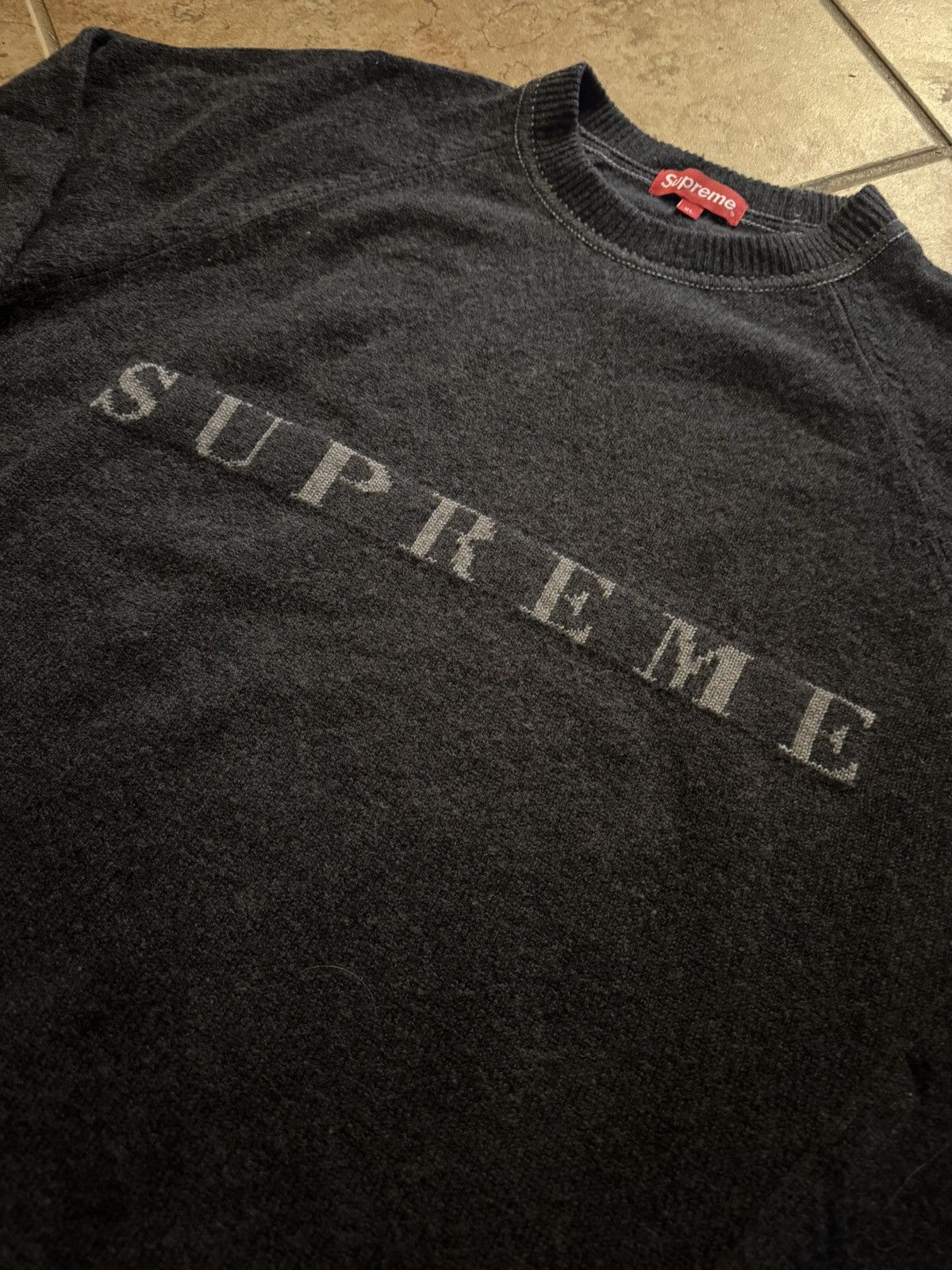 Supreme SS19 Supreme Stone wash sweater Size US XL / EU 56 / 4 - 4 Thumbnail