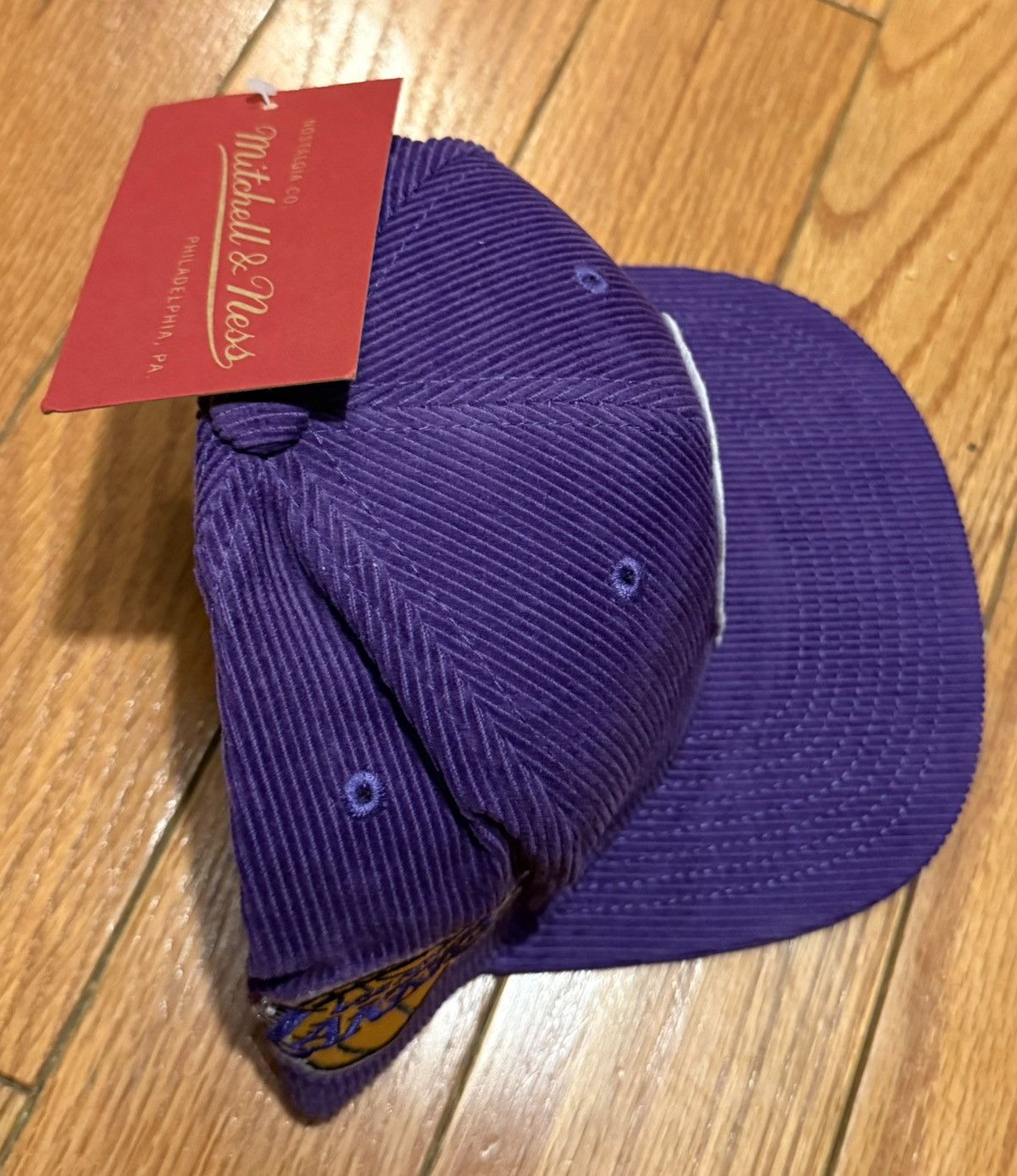 Mitchell & Ness Lakers, Kurt Rambis Mitchell Ness snapback corduroy Size ONE SIZE - 3 Thumbnail