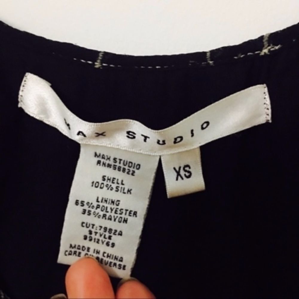 Other Max Studio Women’s Size XS 100% Silk Black Belted Sleeveless Size XS / US 0-2 / IT 36-38 - 3 Thumbnail