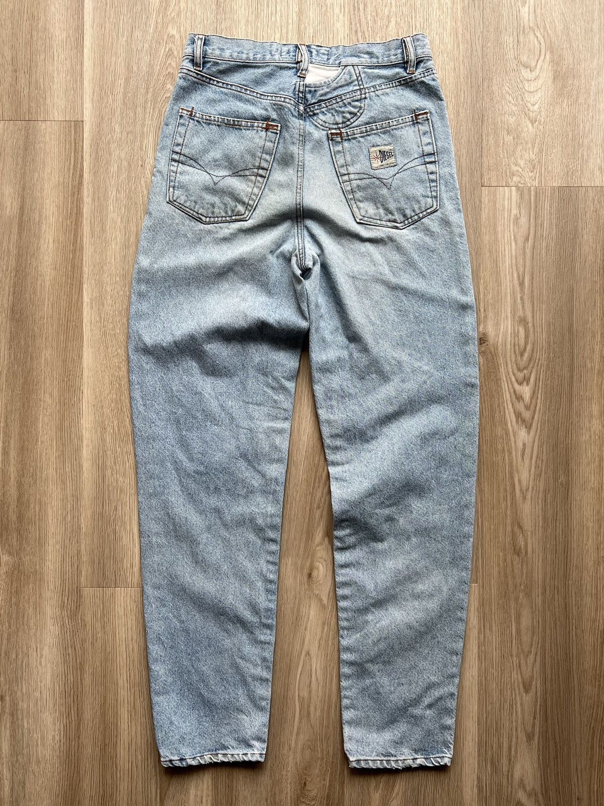 Diesel × Vintage Vintage 90s Diesel Washed Blue Jeans AvantGarde Denim Pants Size US 30 / EU 46 - 9 Thumbnail